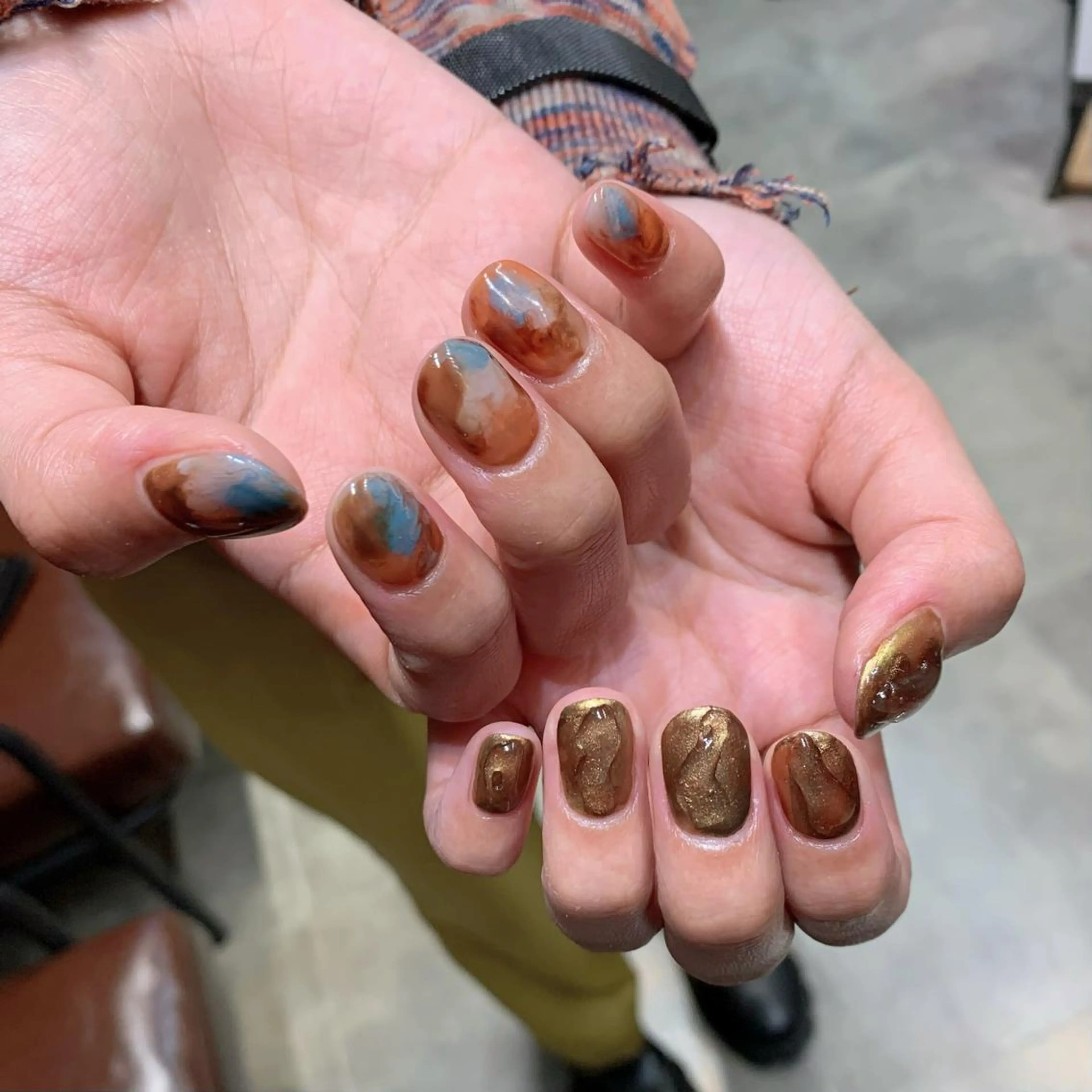 ネイル ぷっくりネイル ハンドネイル YUKIMO🍎名駅 /ニュアンスのネイルデザイン