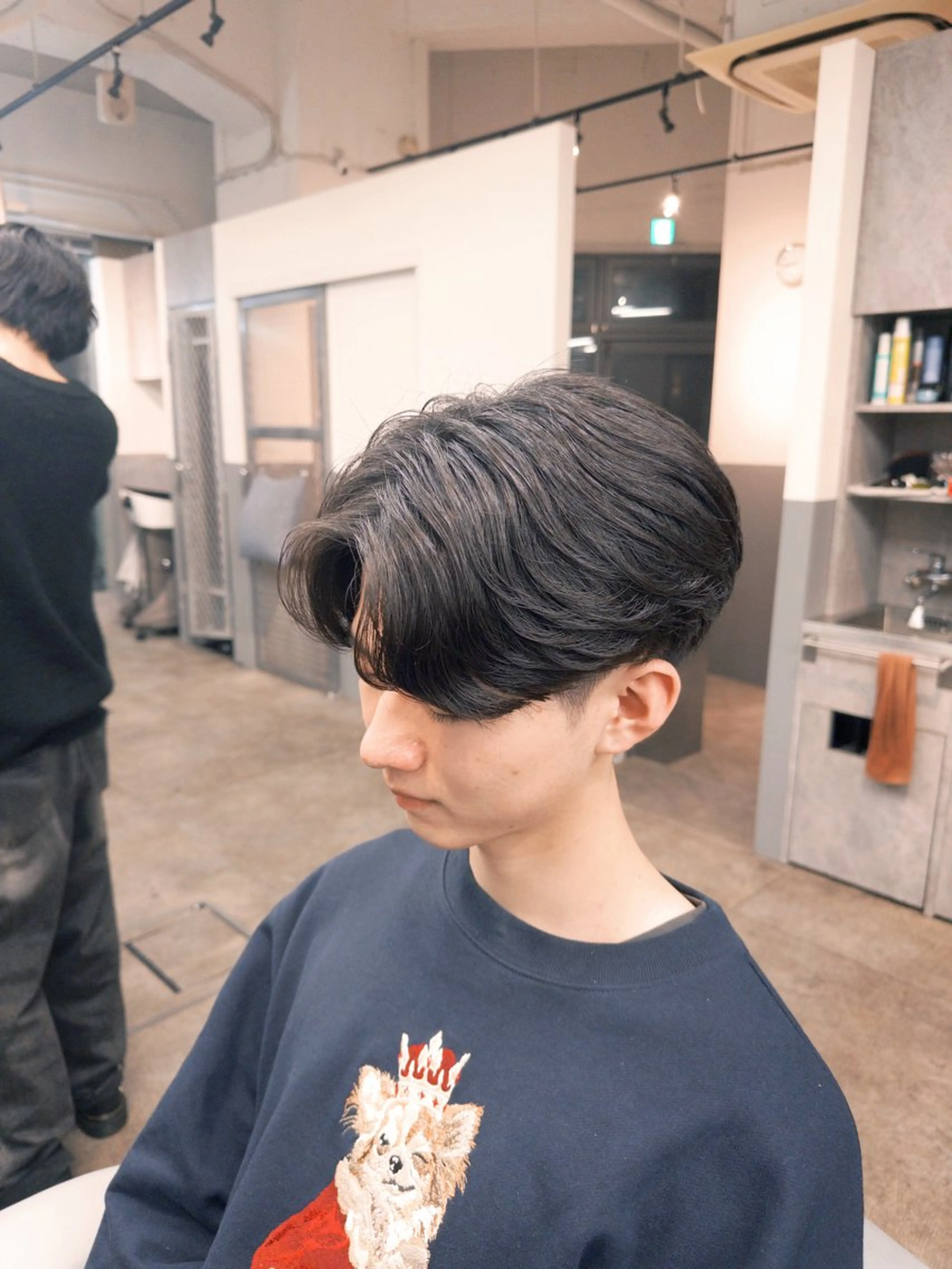 パーマ メンズ 川端 さくのヘアスタイル