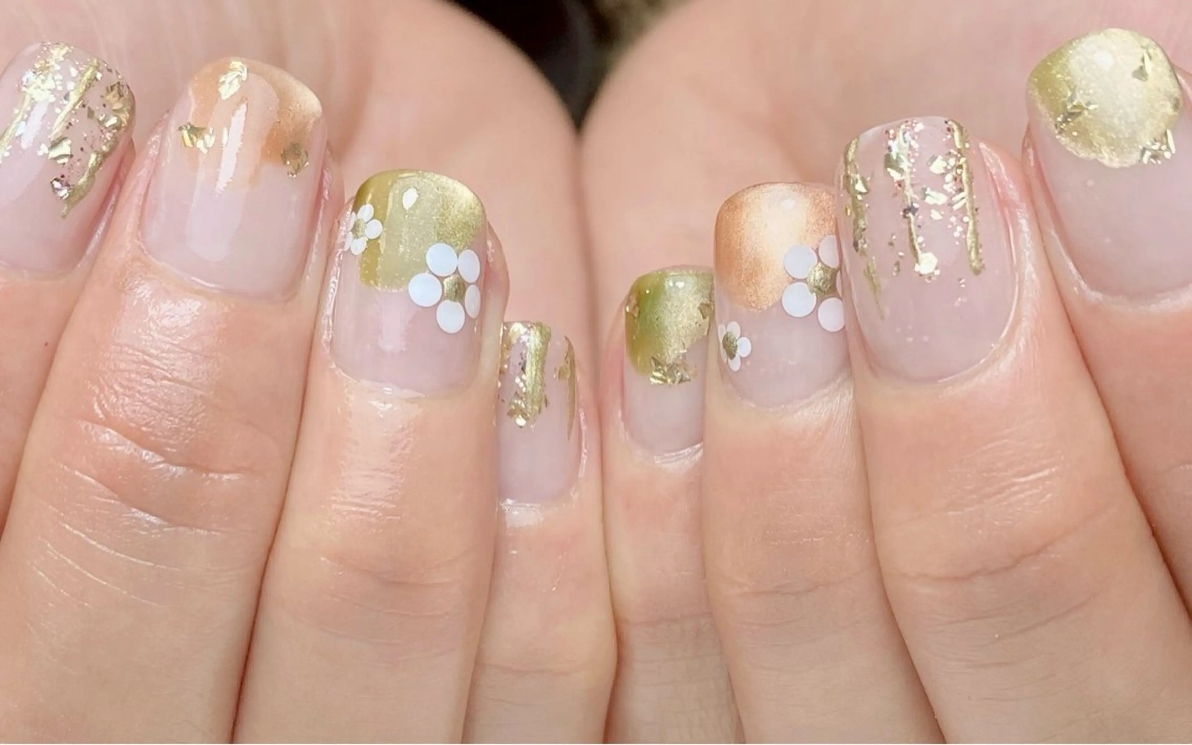 ネイル 成人式 フラワーネイル ハンドネイル Nail Salon K 🧸美爪育成のネイルデザイン