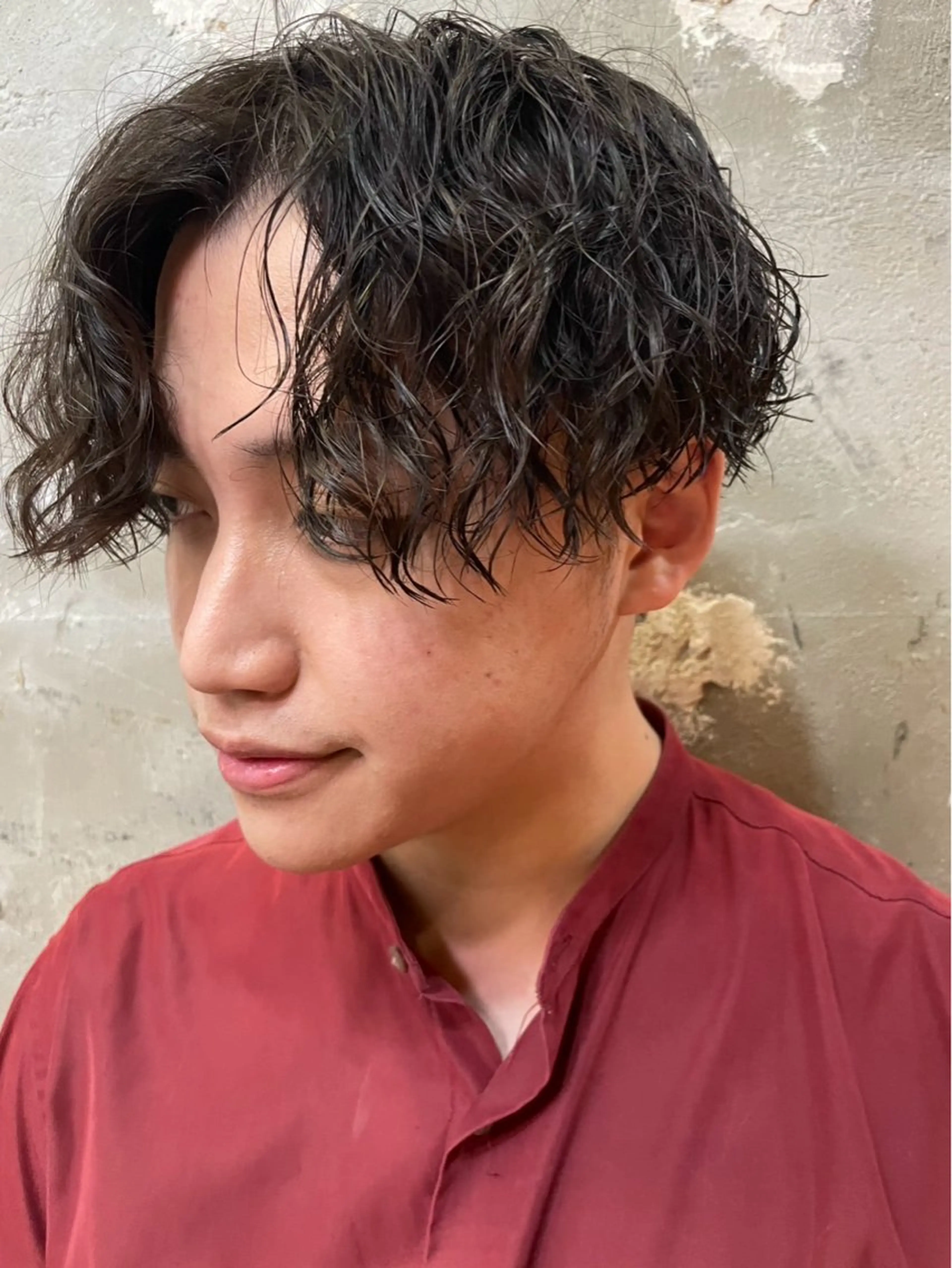 ⚪︎ メンズカット・ツイストスパイラルパーマ🧑🦱➕内部補修トリートメント🌟の写真