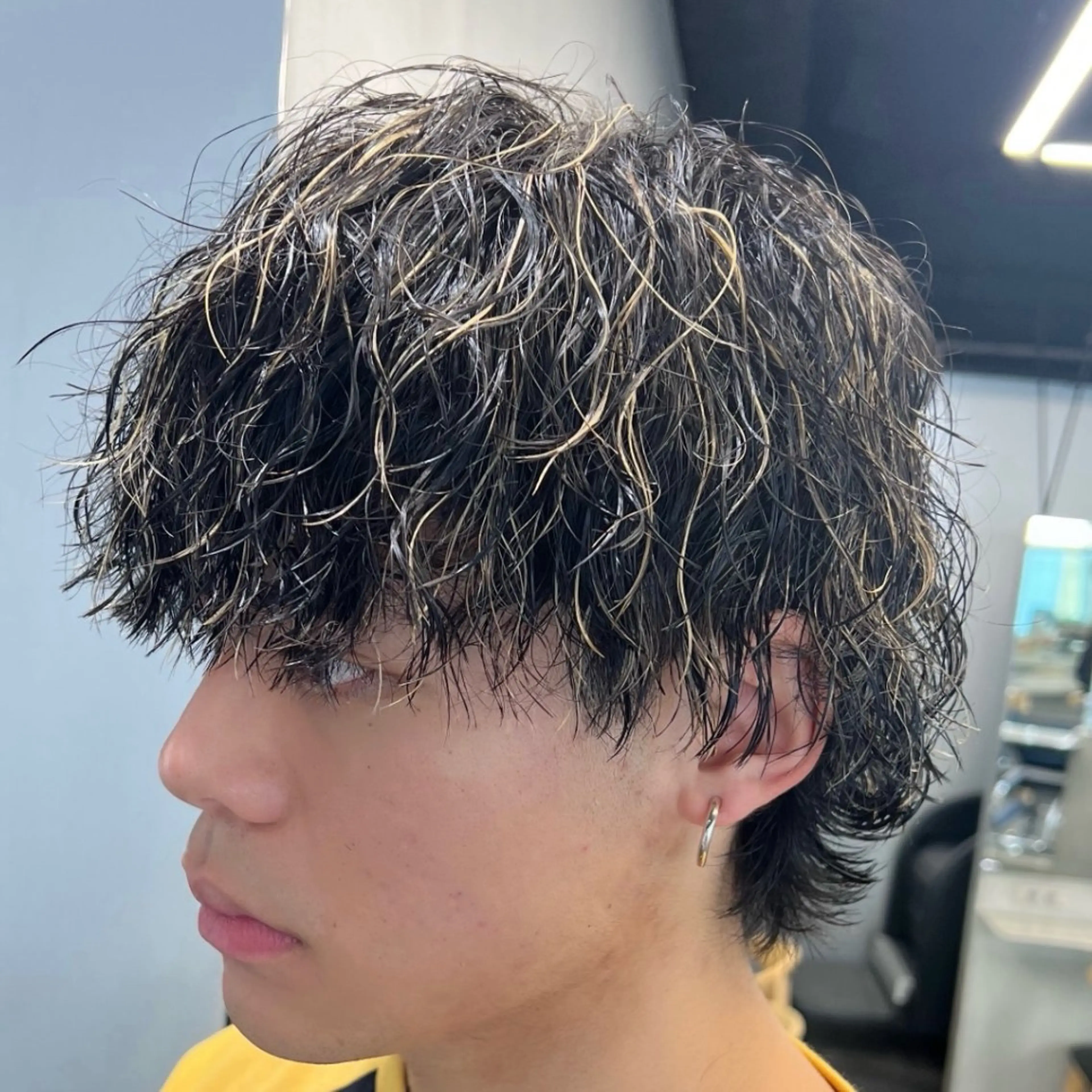 ミディアム カラー ヘアアレンジ メンズ fifth 石川 凪のヘアスタイル