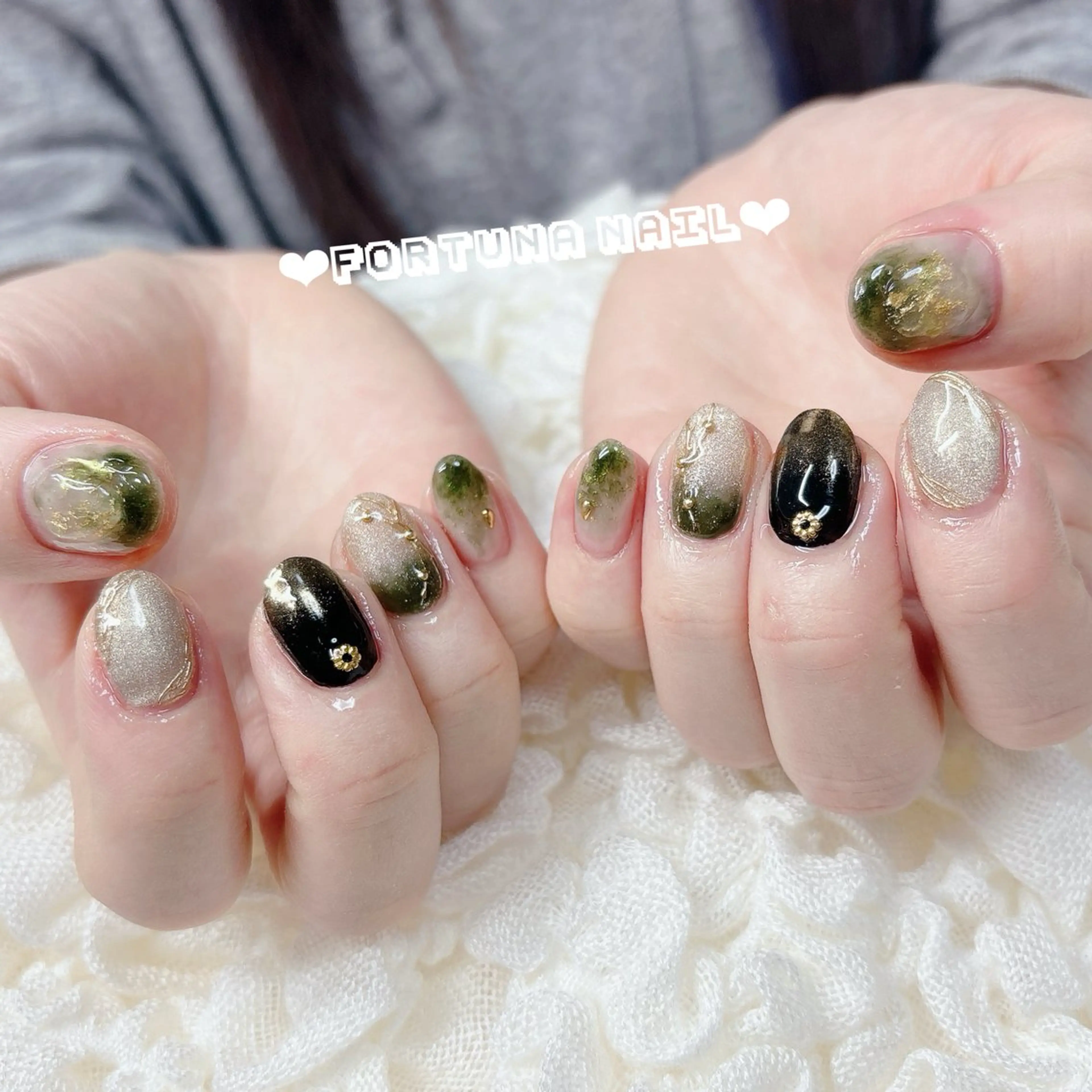 ネイル ニュアンスネイル Nail •Head スパFortunaのネイルデザイン