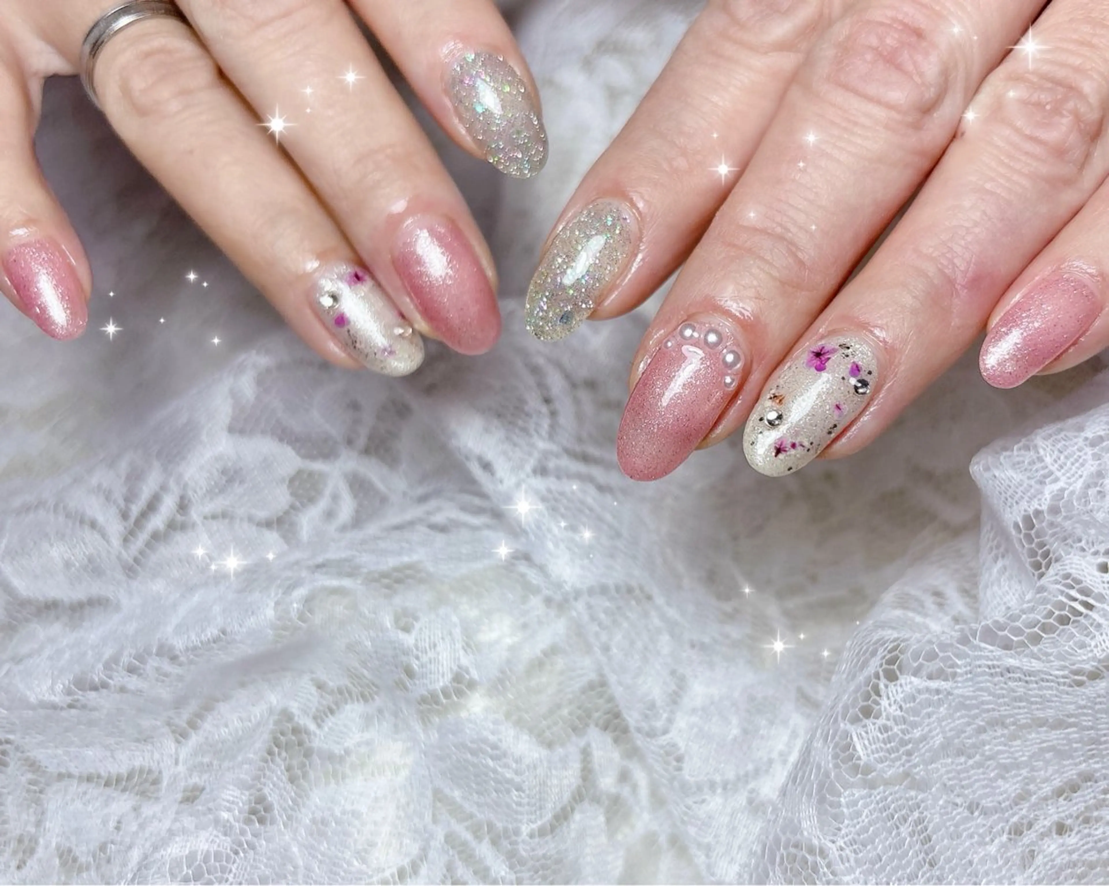 ネイル ハンドネイル FLARE NAIL フレアネイルのネイルデザイン