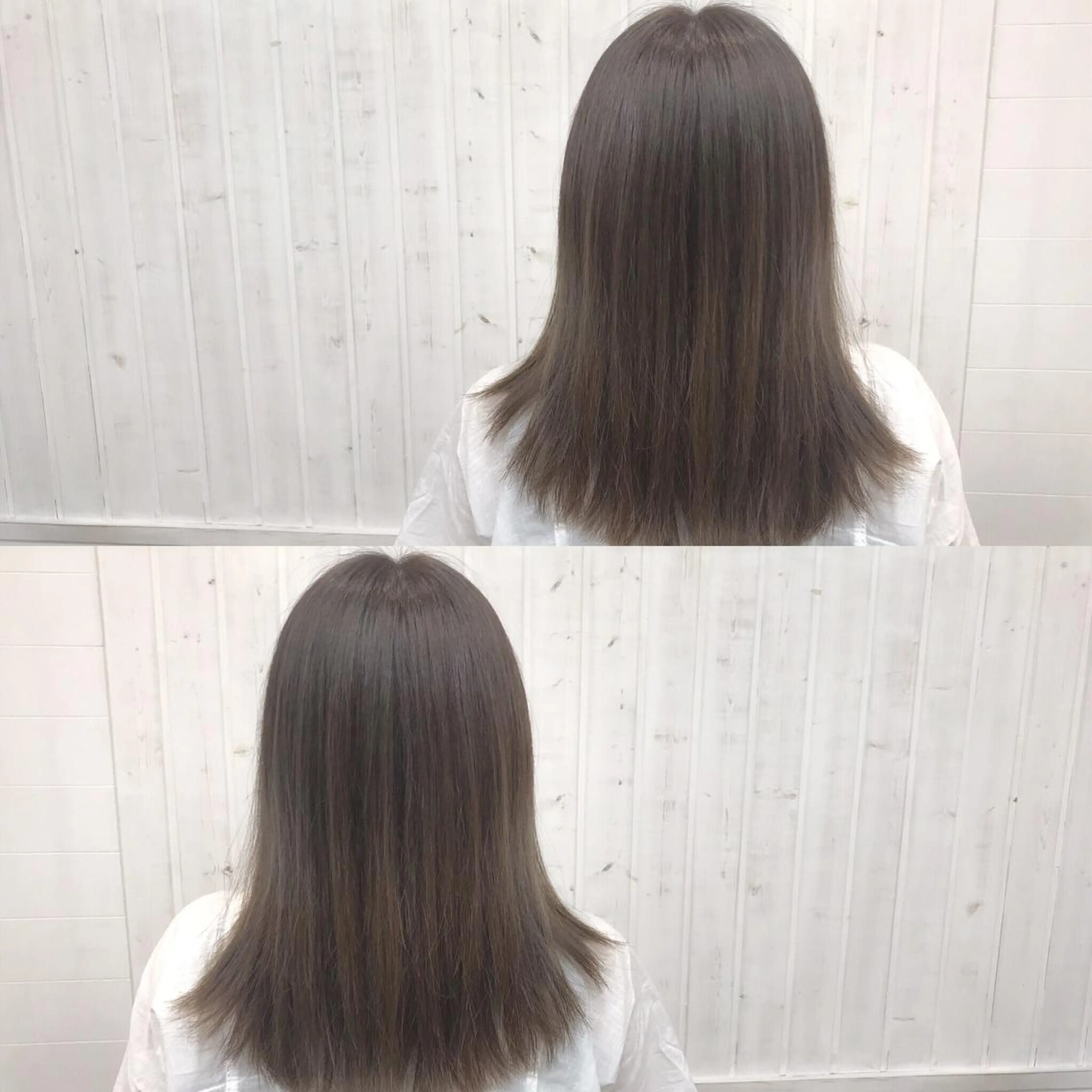 カラー グレージュ fhami 店長 髪質改善　DAITOのヘアスタイル