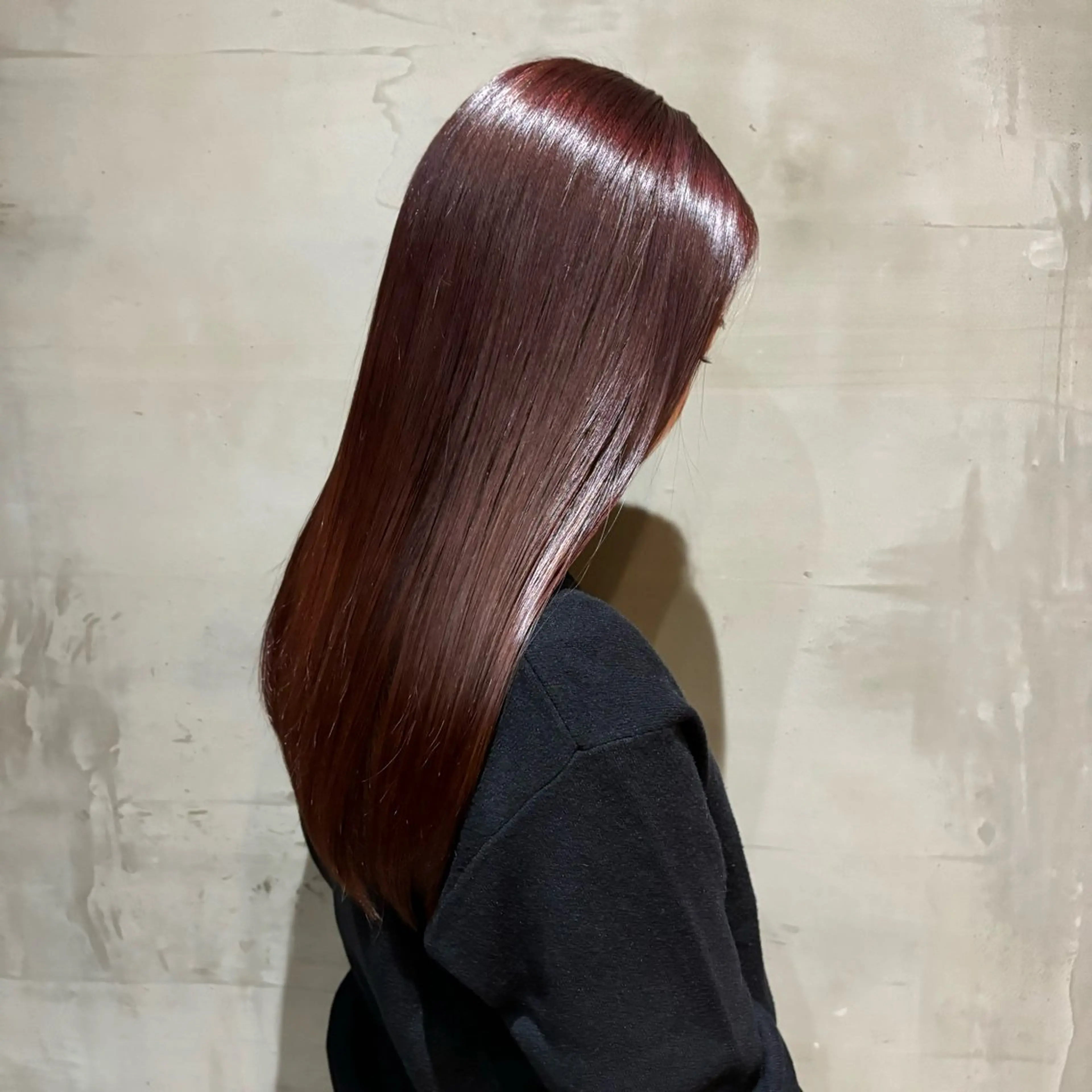 ロング ロング 縮毛矯正 atelier JD yuinaのヘアスタイル