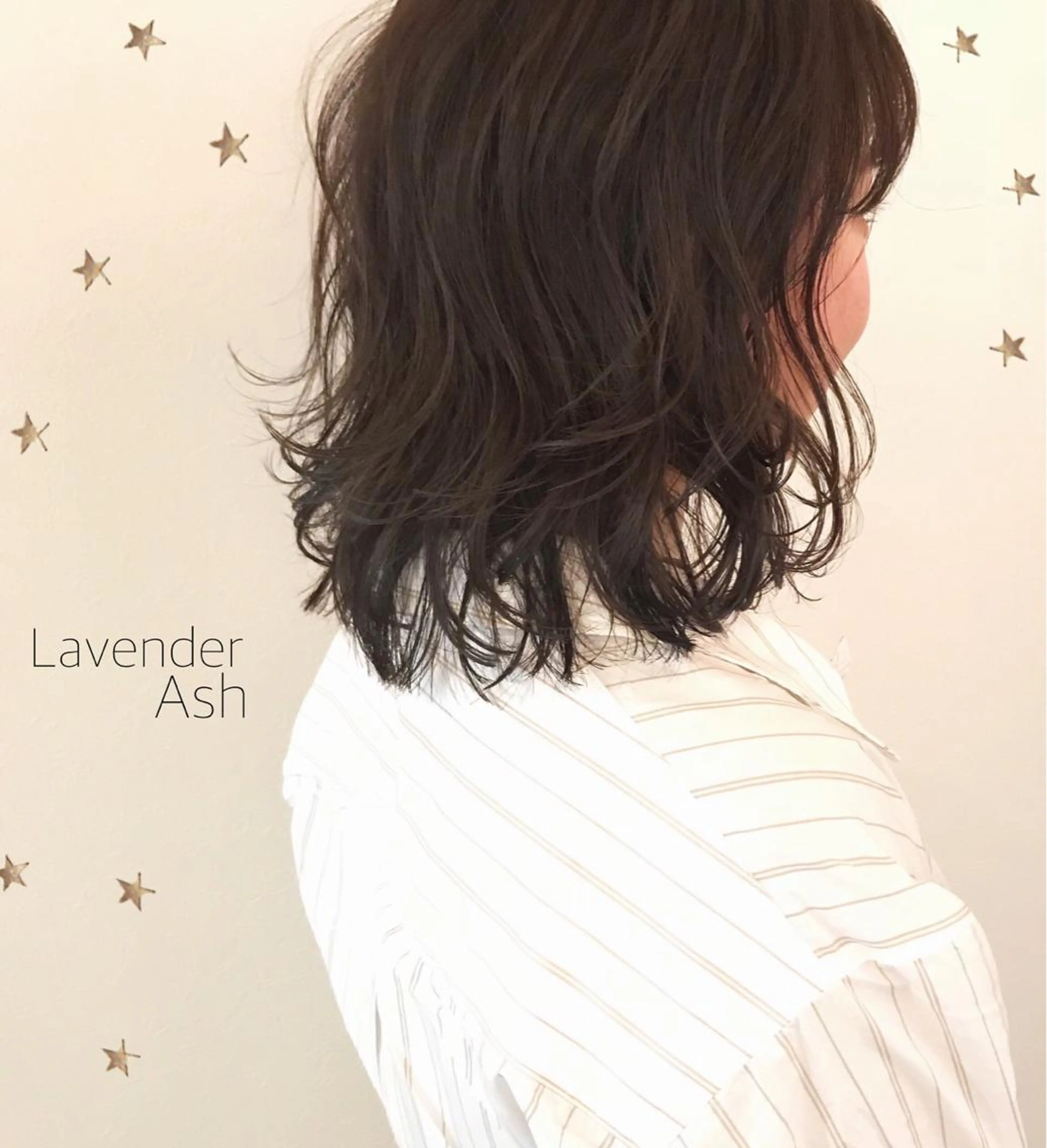 ミディアム カラー 市川 千夏のヘアスタイル