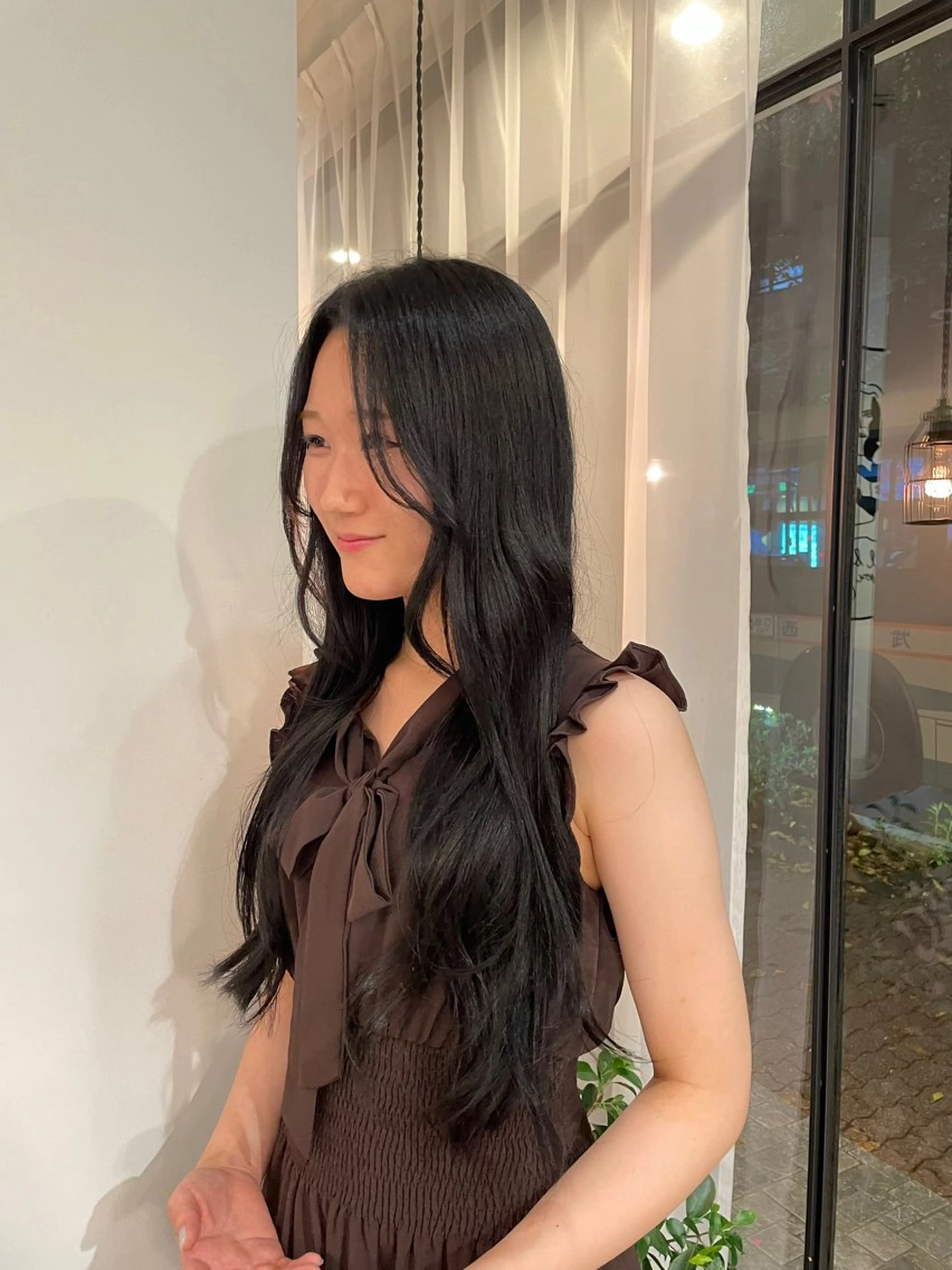 ロング カラー レイヤーカット ロング 西野 優夏のヘアスタイル