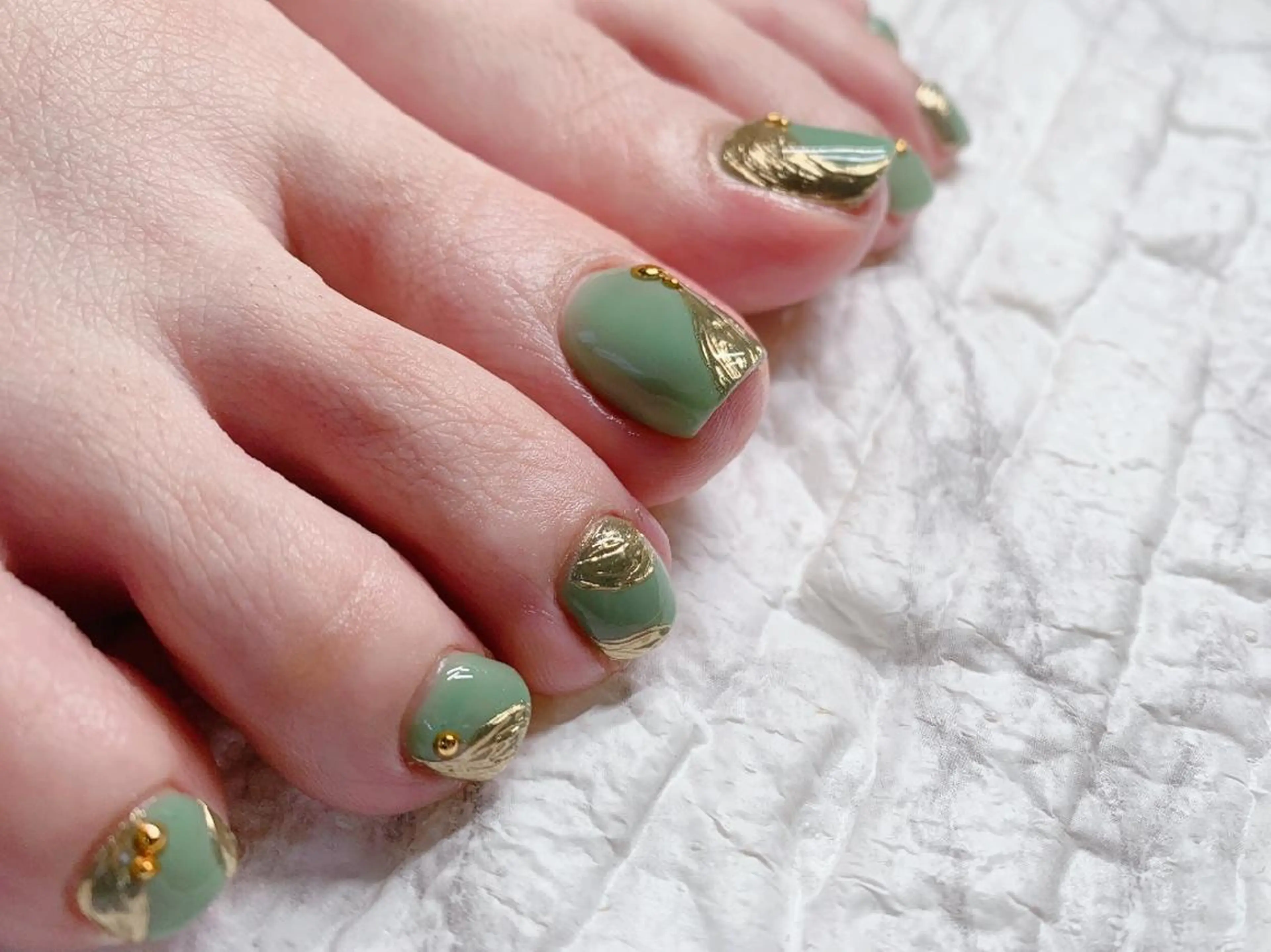 ネイル フットネイル 佐藤 結衣のネイルデザイン