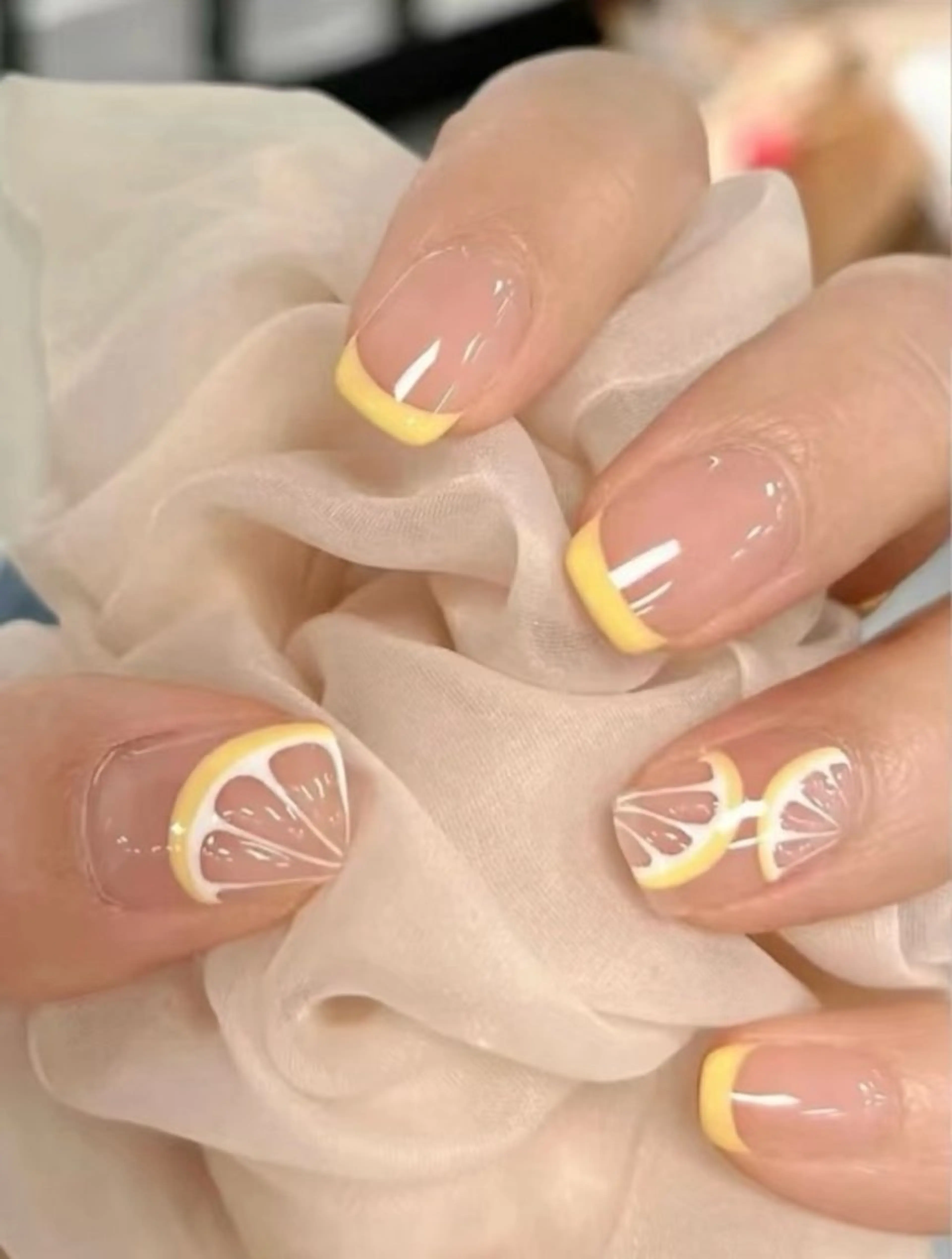 ネイル アートネイル ハンドネイル H3 Nail Tsuki🦋💙のネイルデザイン