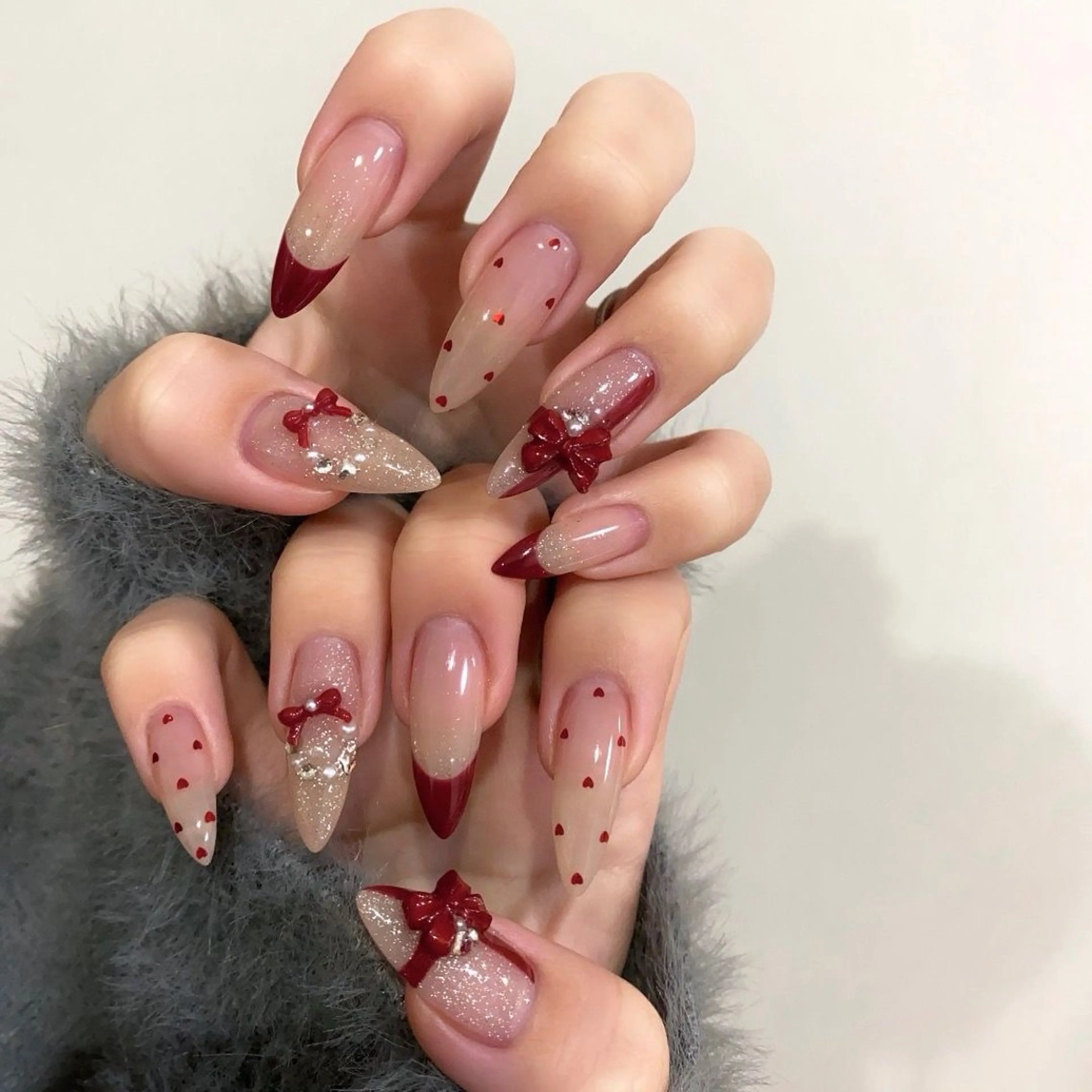 ネイル チークネイル フットネイル フレンチネイル グラデーション 韓国ネイル YUKI NAILのネイルデザイン