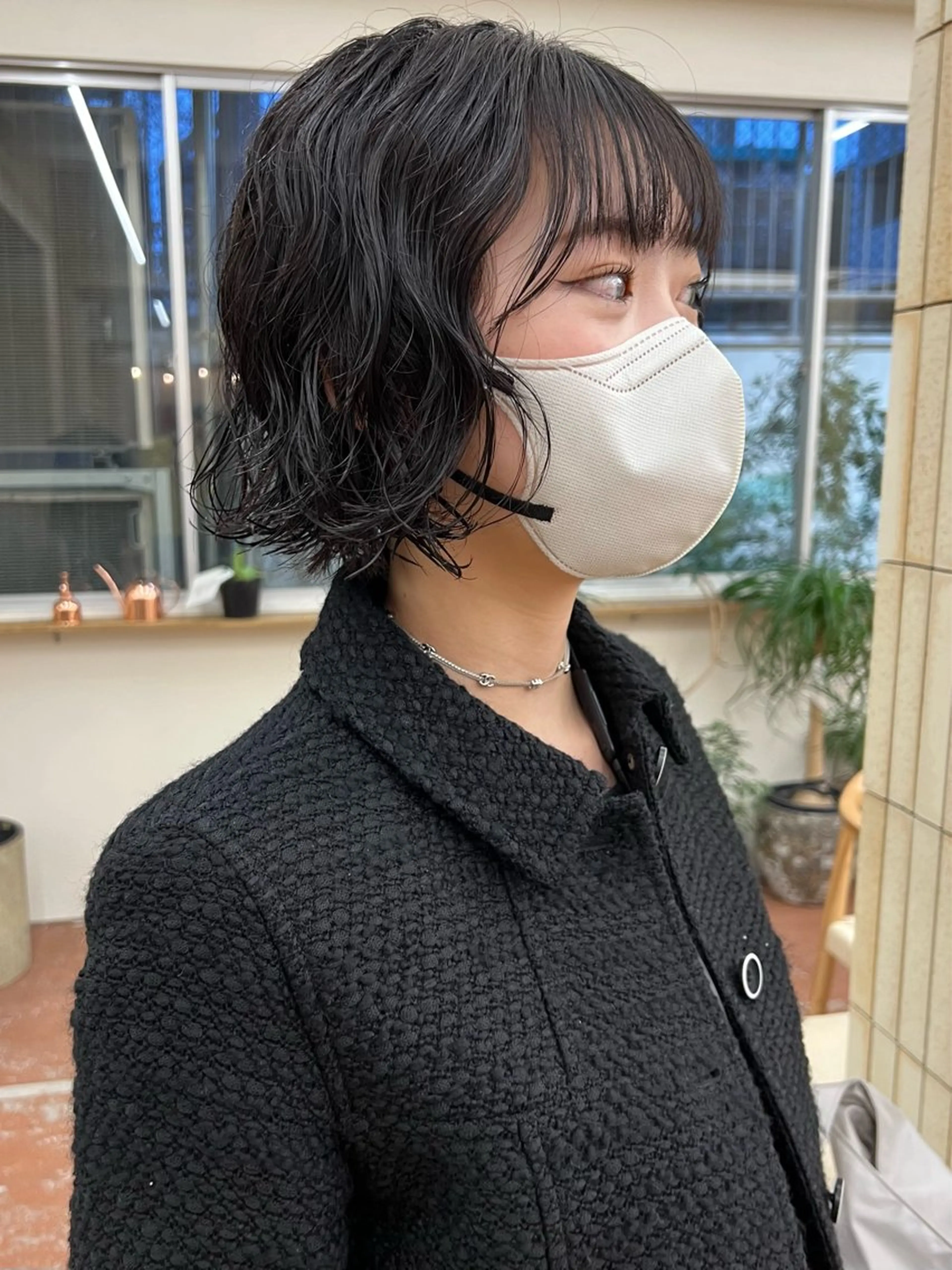 ミディアム カラー パーマ カット パーマ トリートメント 矢場町/栄/上前津/ 佐藤祐希のヘアスタイル