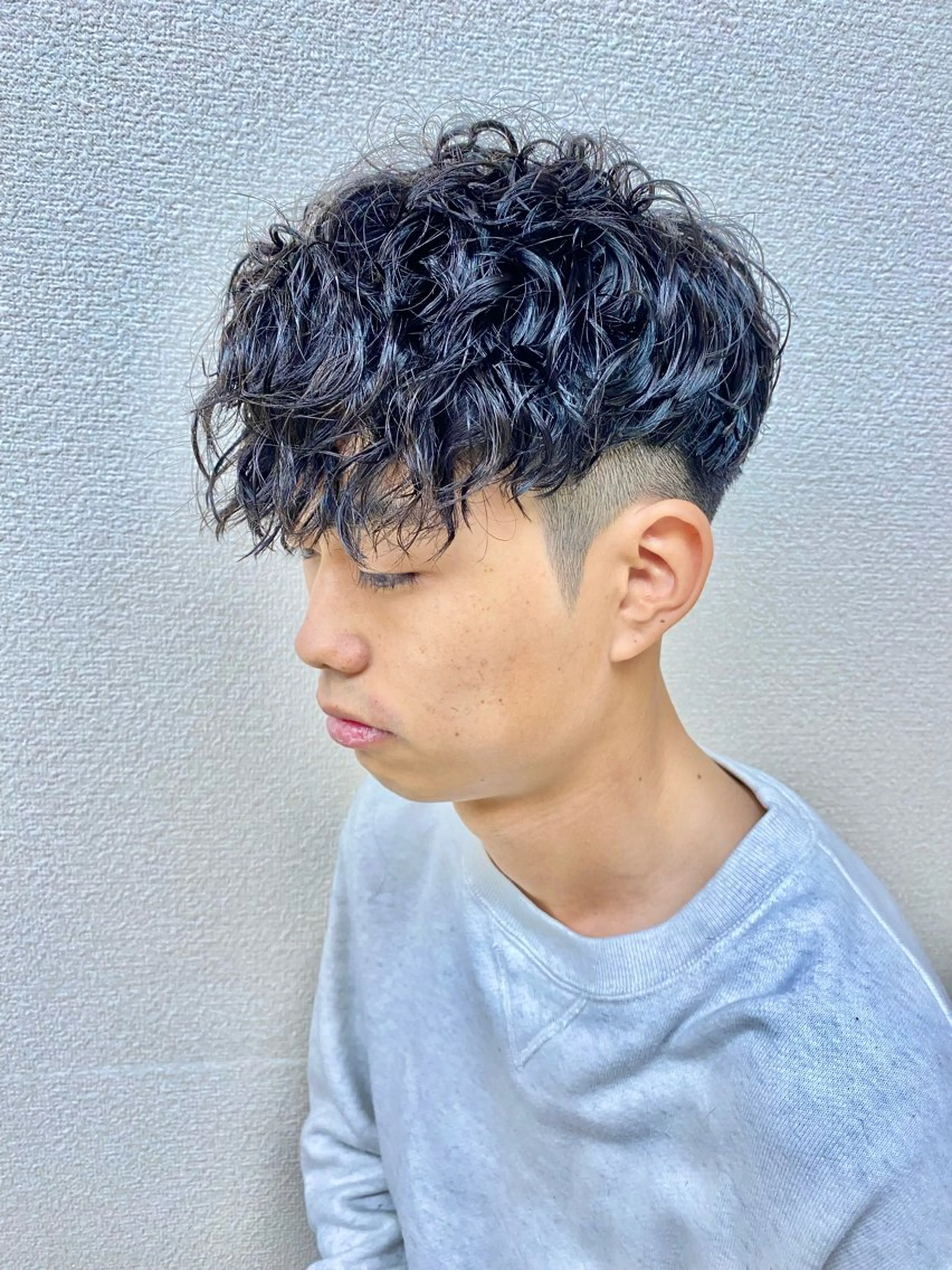 ショート パーマ メンズ スペインカール 💈メンズ特化💈 河合智也のヘアスタイル