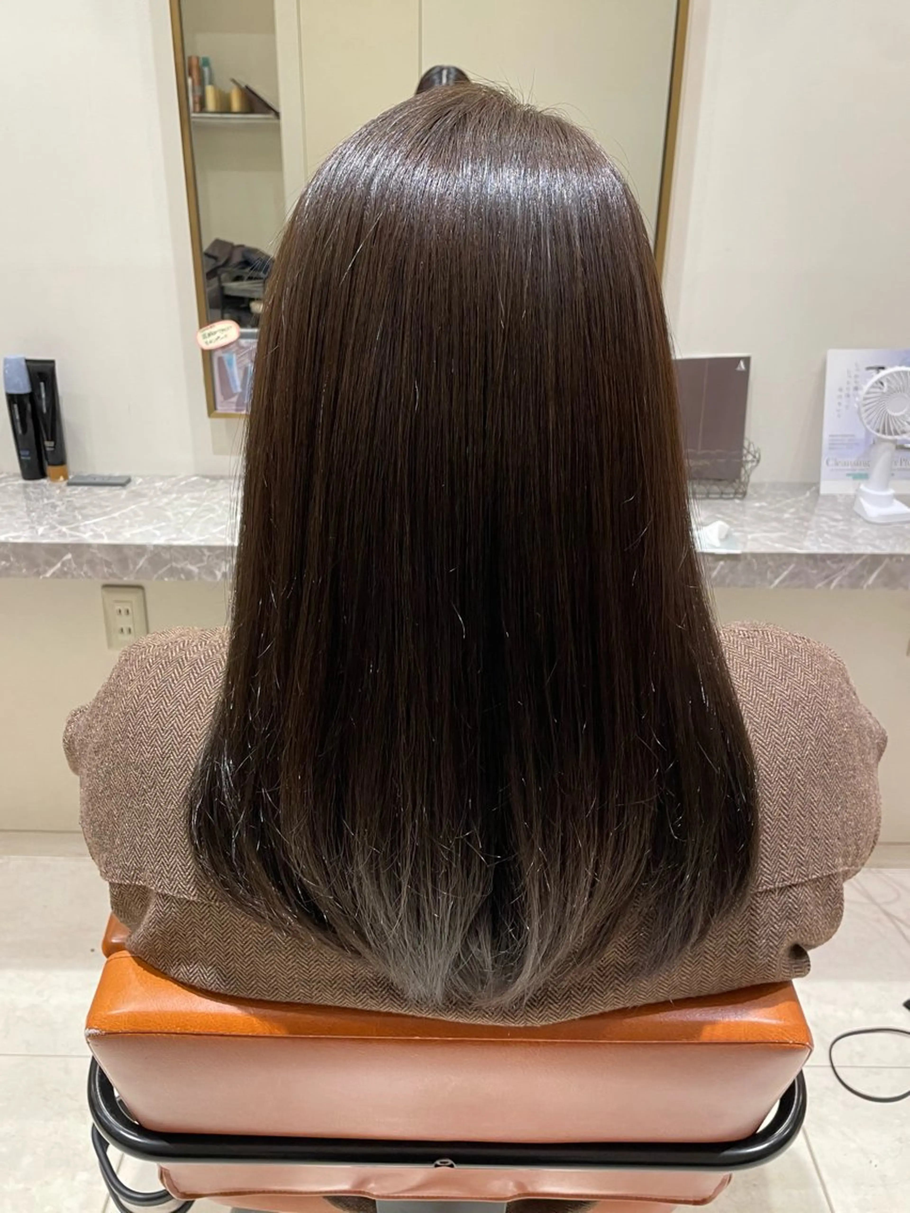 セミロング カラー ヘアカラー トリートメント Merry  Land日吉所属・暖色/ベージュ/ メンズ/鈴木彩のヘアスタイル