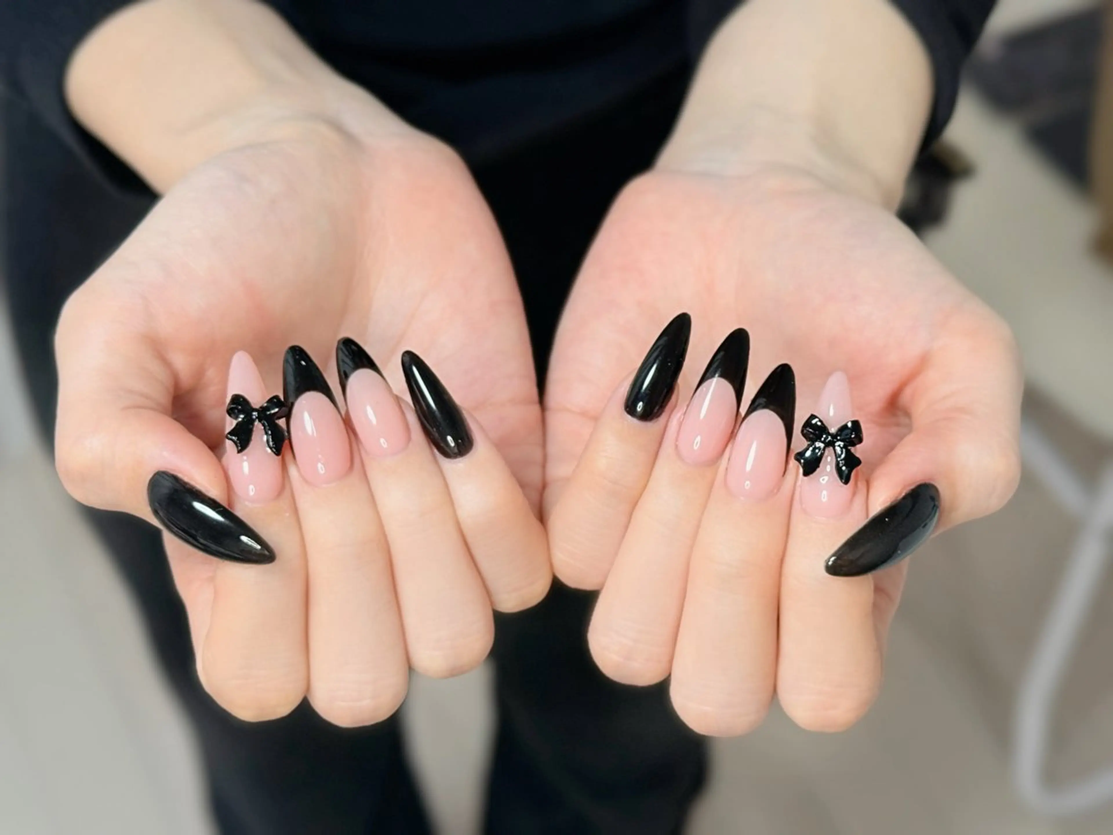 ネイル アートネイル オーロラネイル チークネイル フレンチネイル ガラスフレンチ ハンドネイル 🎀🎀YooLi Nail Salonのネイルデザイン