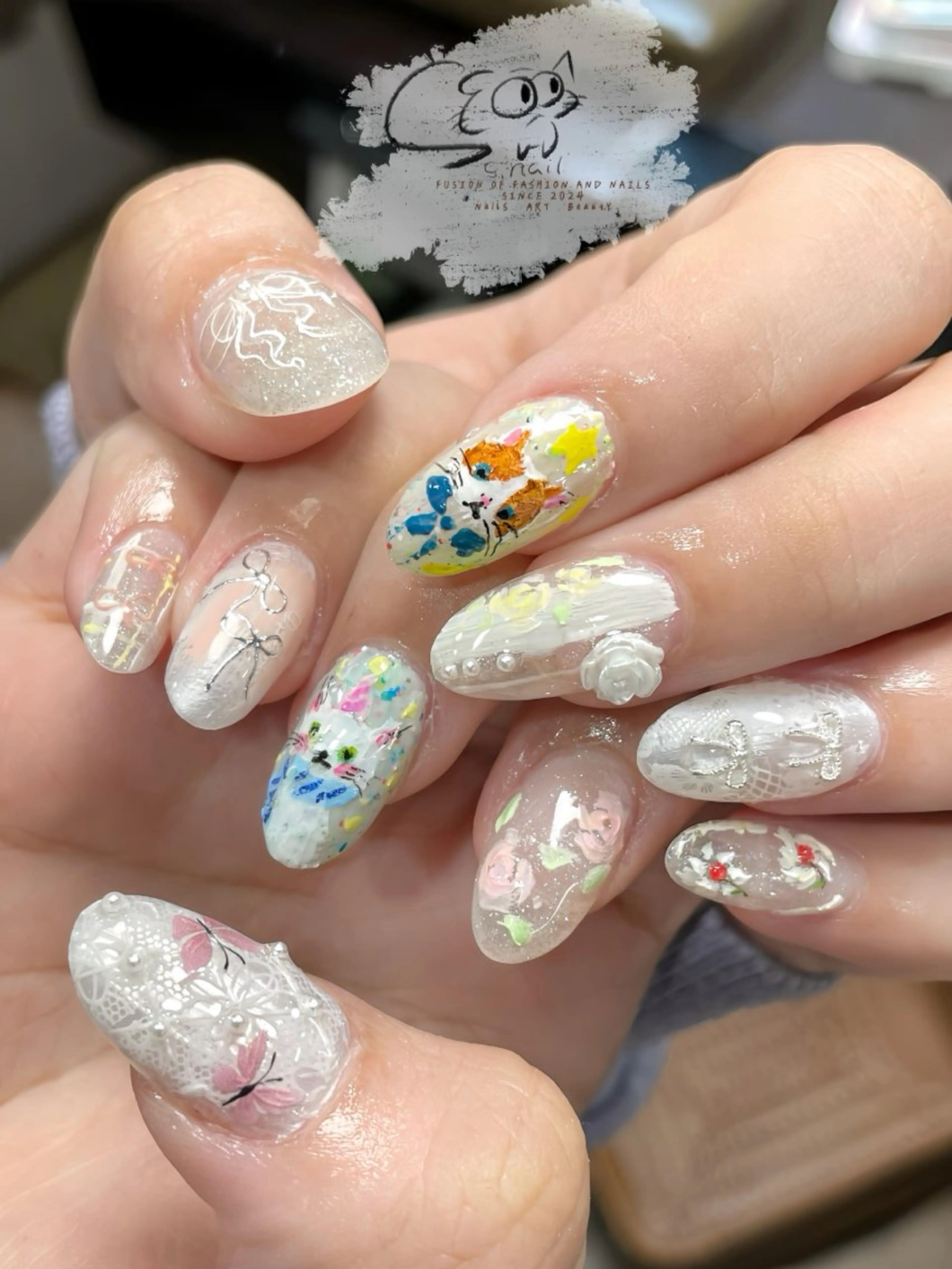ネイル チークネイル フレンチネイル グラデーション マグネットネイル ワンカラーネイル S.nail _のネイルデザイン