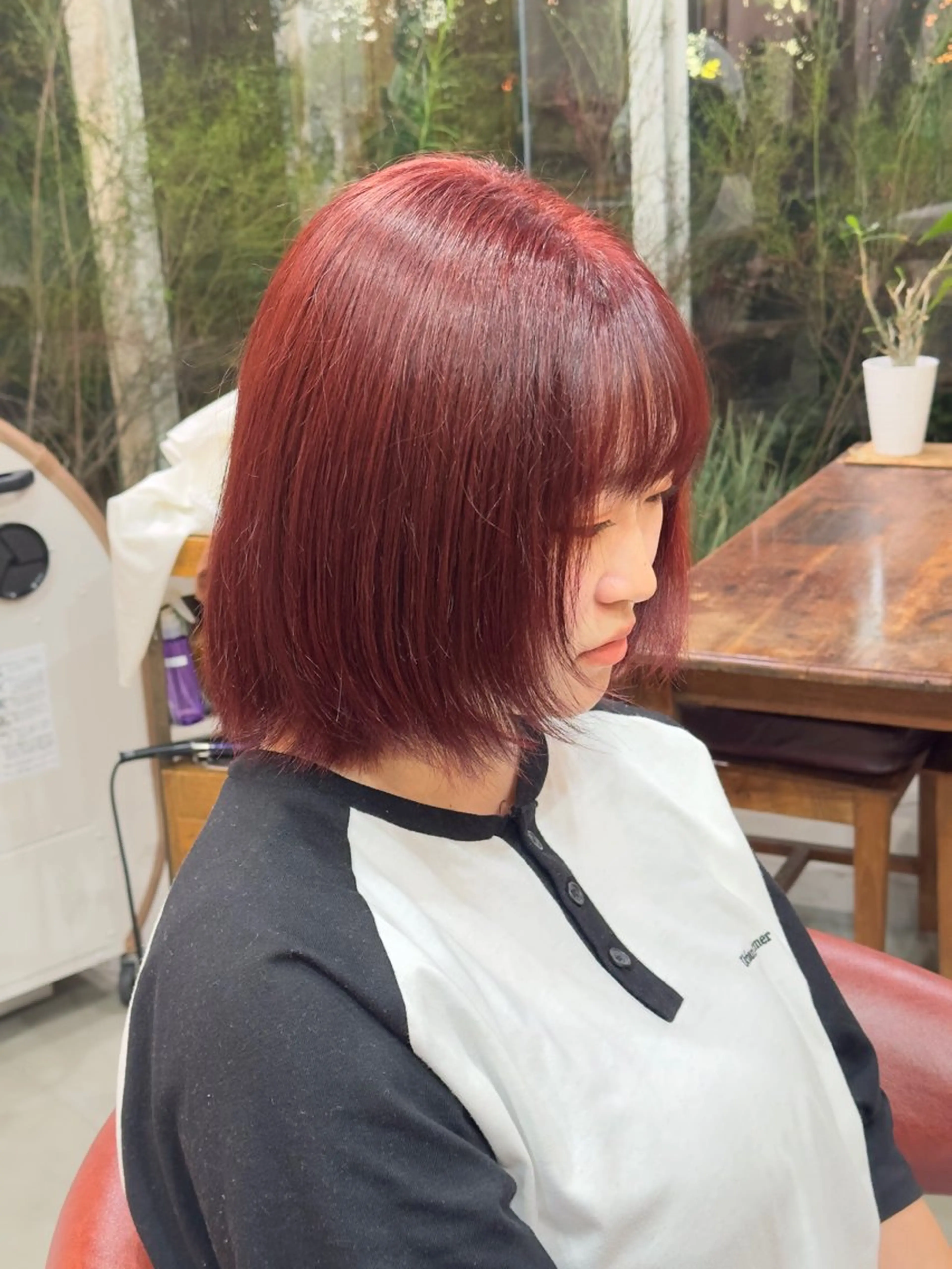 ミディアム カラー ブリーチ ダブルカラー ブリーチなしカラー ヘアカラー 山之内匠/艶カラー/ ハイトーン/ブリーチのヘアスタイル