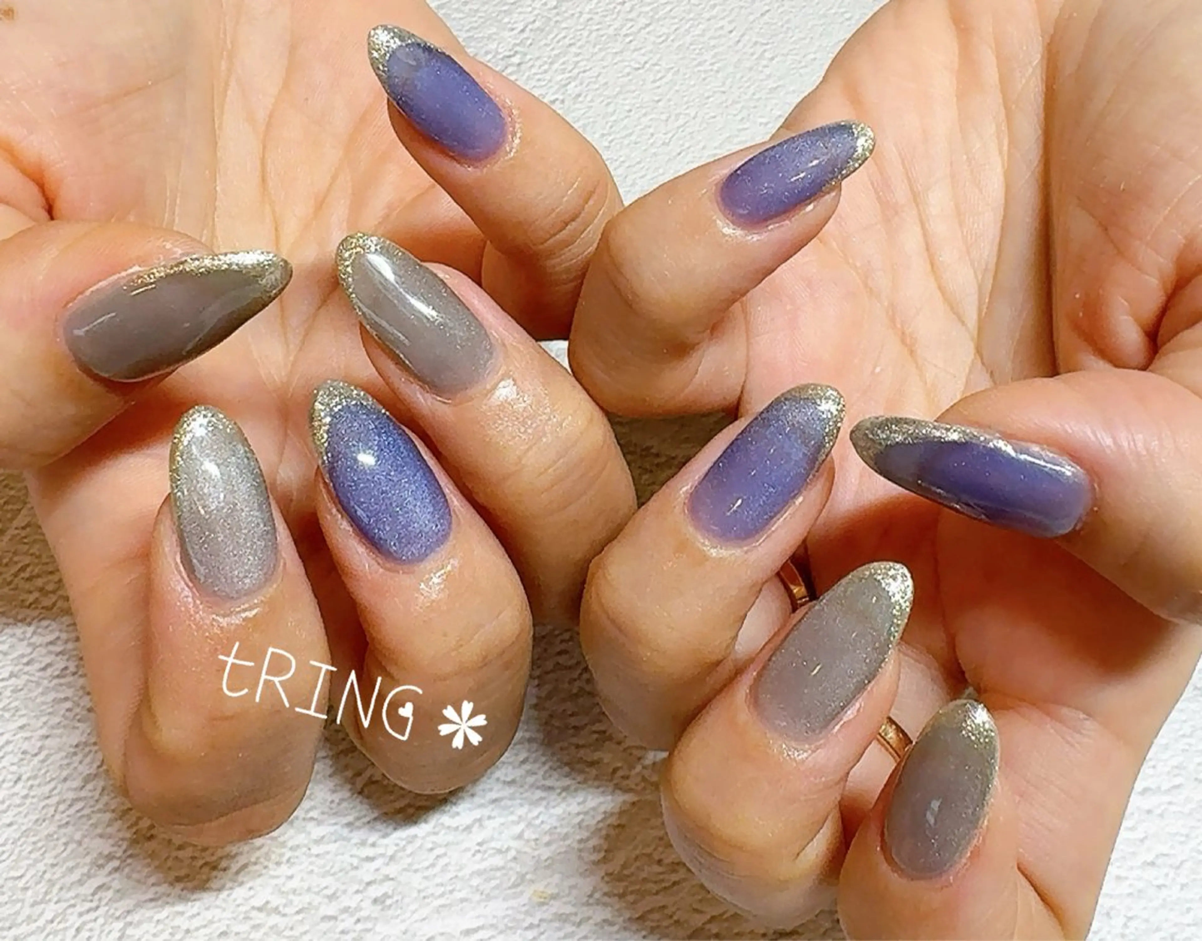 ネイル ハンドネイル tRING＊ しいの木台のネイルデザイン