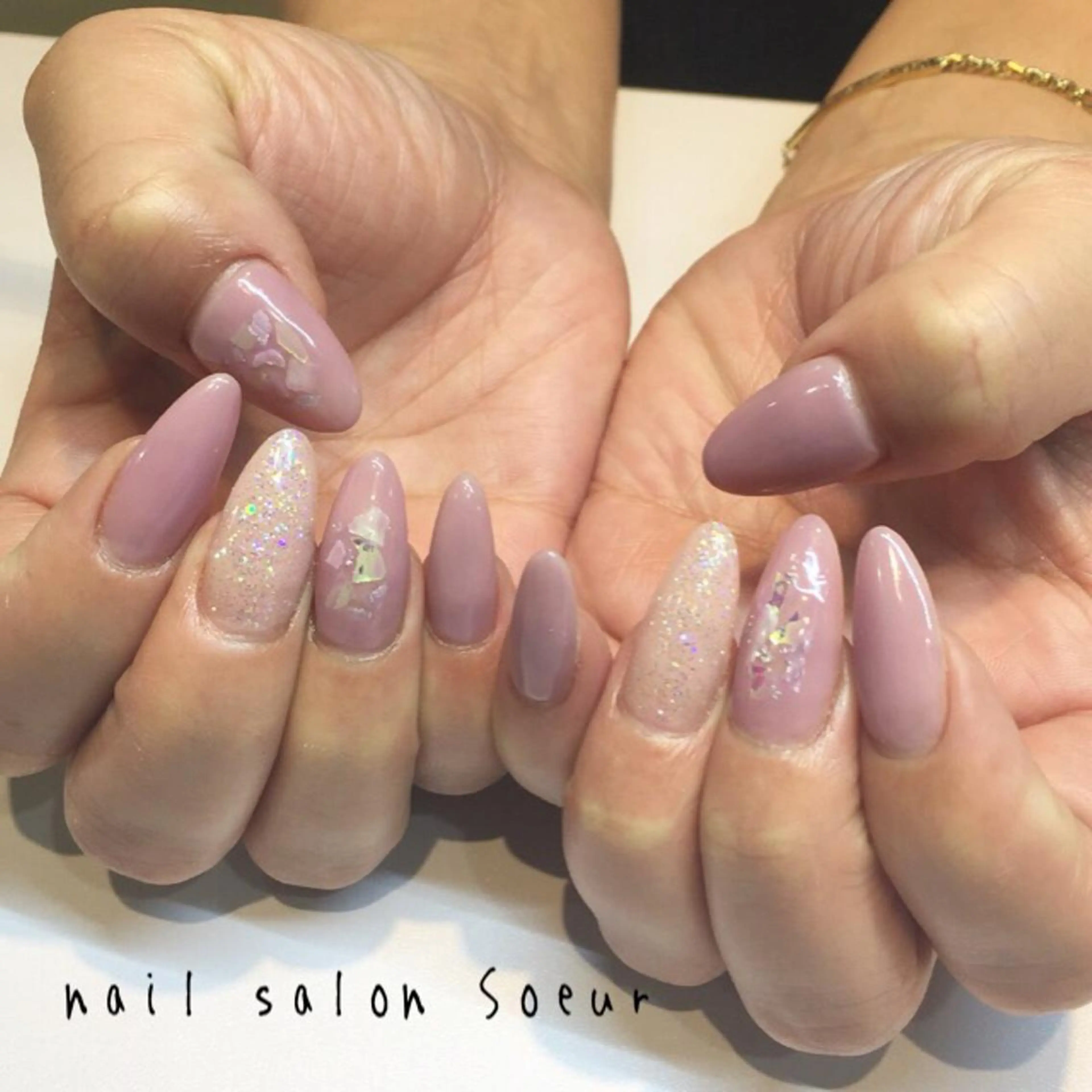 ネイル 持ち込み スカルプネイル 春ネイル ハンドネイル nail salon Soeurのネイルデザイン