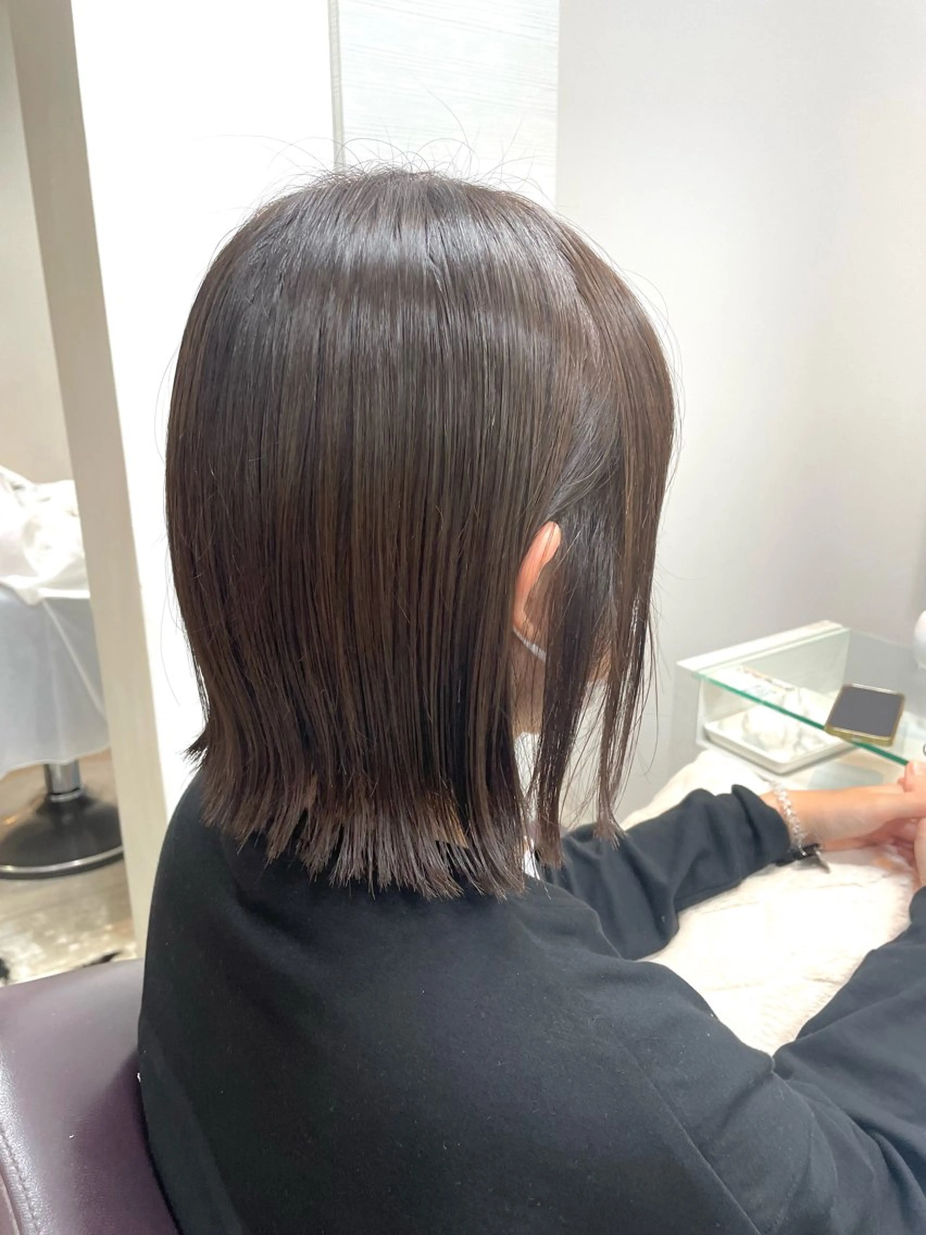 ミディアム カット ヘアカラー 園田まい/レイヤーカ ット／透明感カラーのヘアスタイル