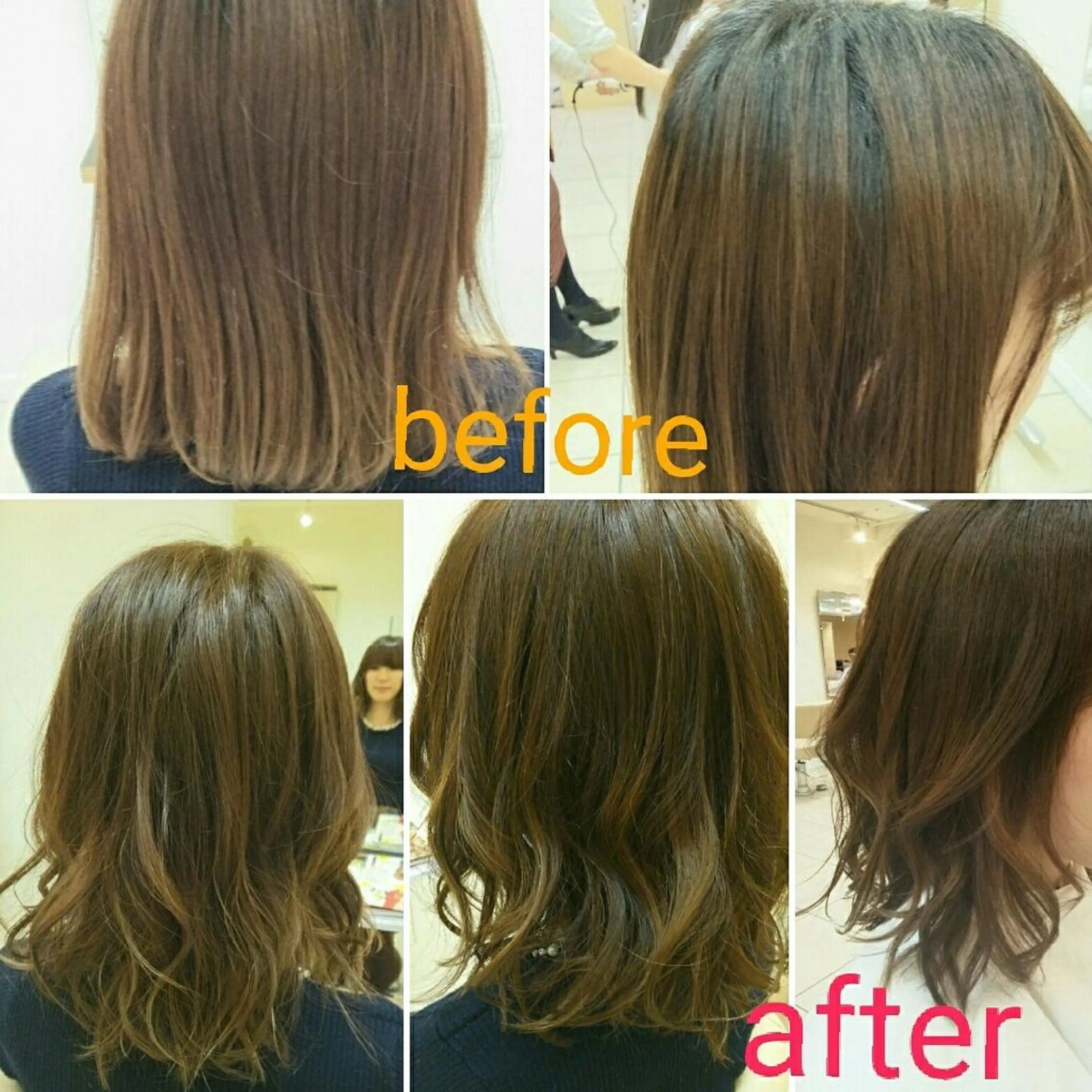 カラー ミディアム ハイライトカラー インナーカラー ハイライト 吉田有里🔸 カラーリスト🔸鎌倉のヘアスタイル