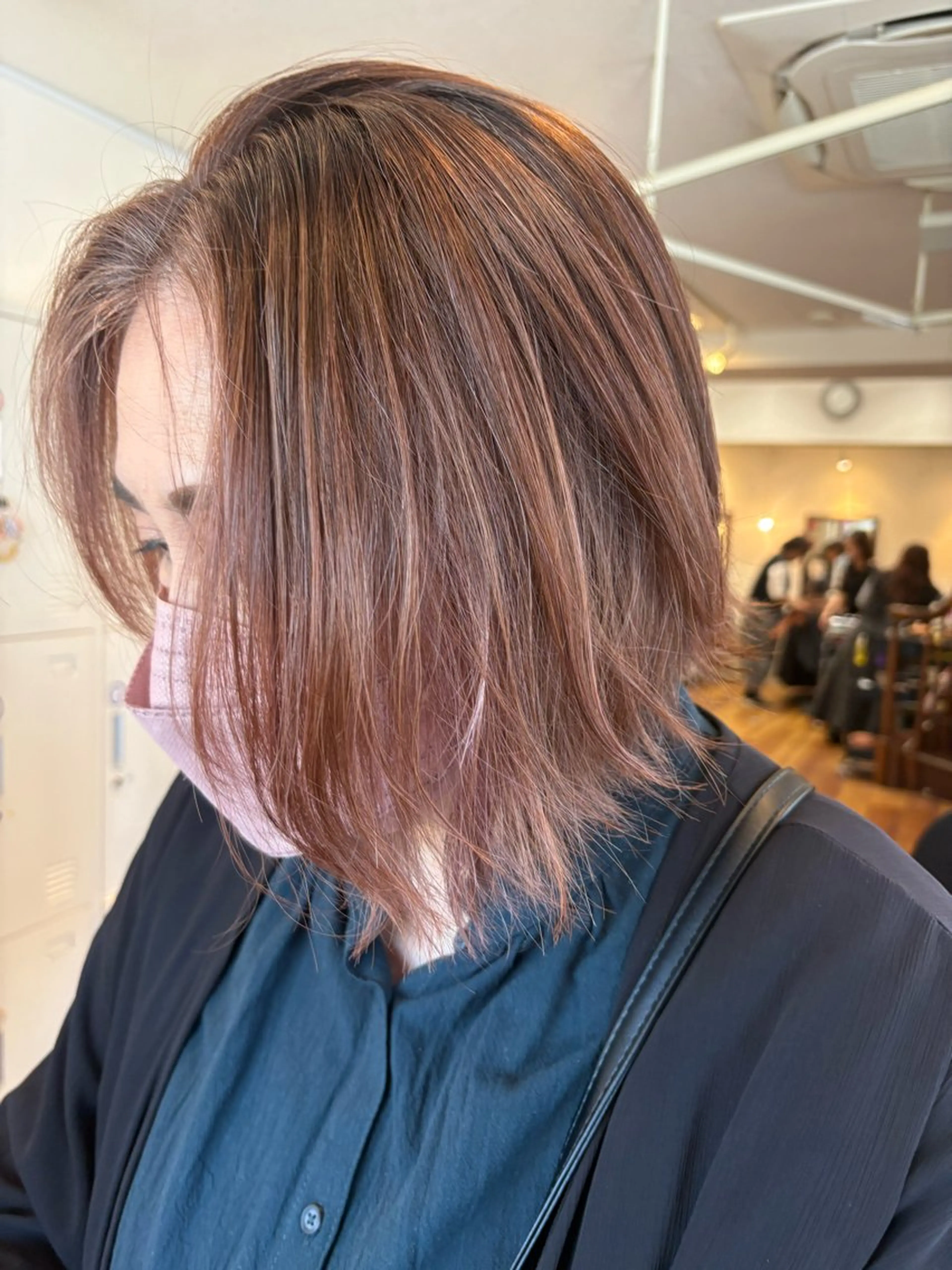 ショート 髪質改善カラー 縮毛矯正🤍辻桃加のヘアスタイル