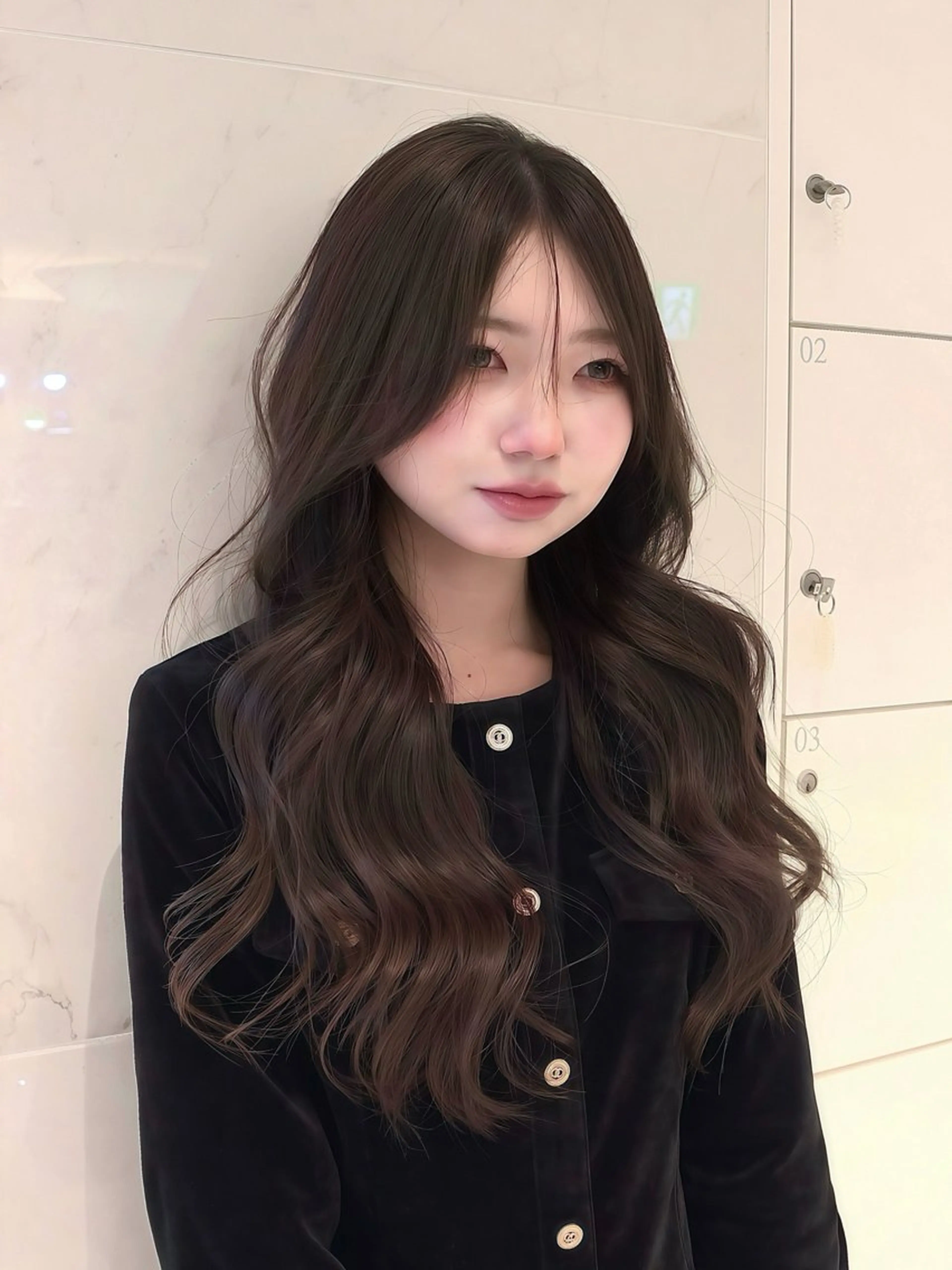 ロング ヘアカラー トリートメント 透明感カラーＷカラー 🫧/つばめのヘアスタイル