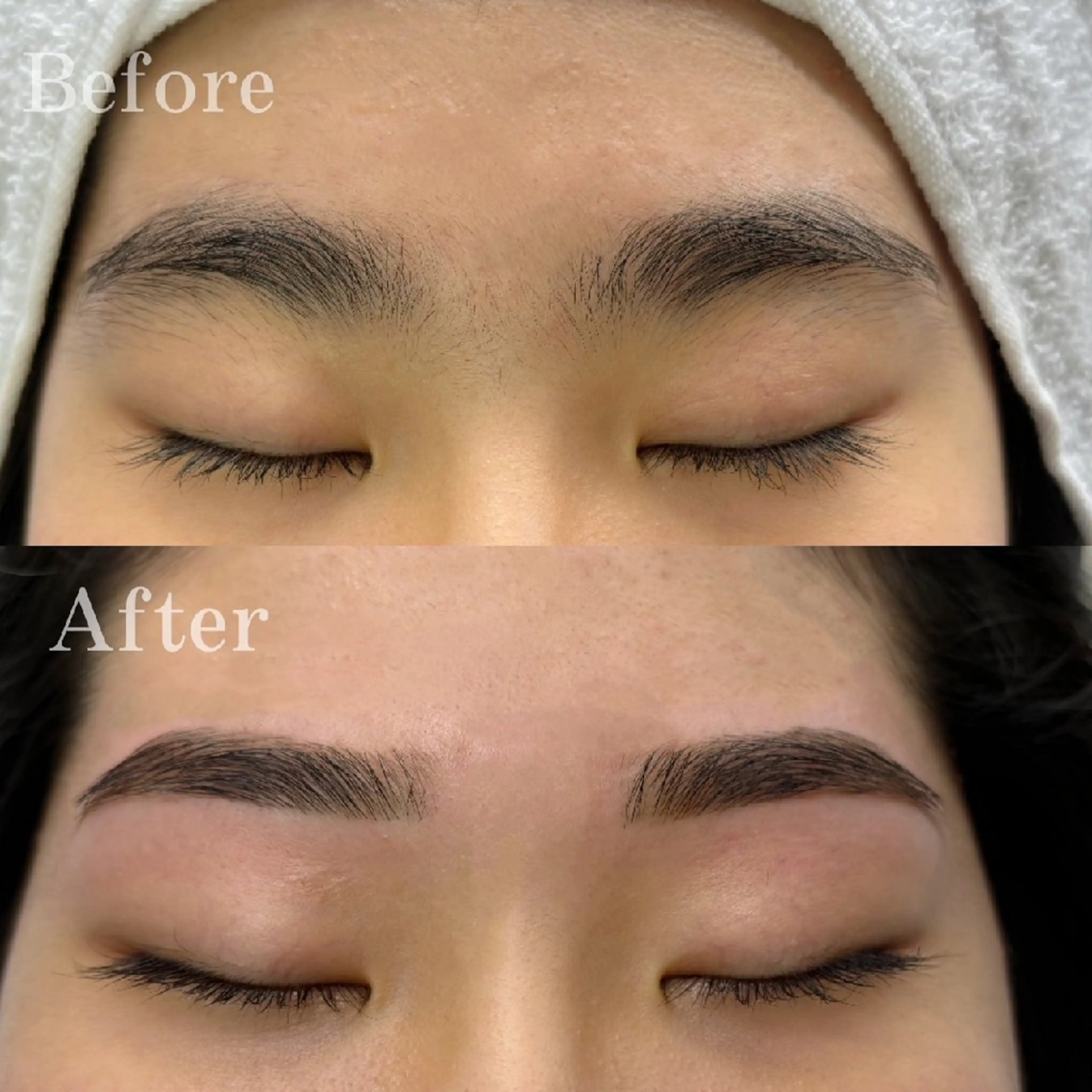 美眉アイブロウワックス（メイク込み）の写真