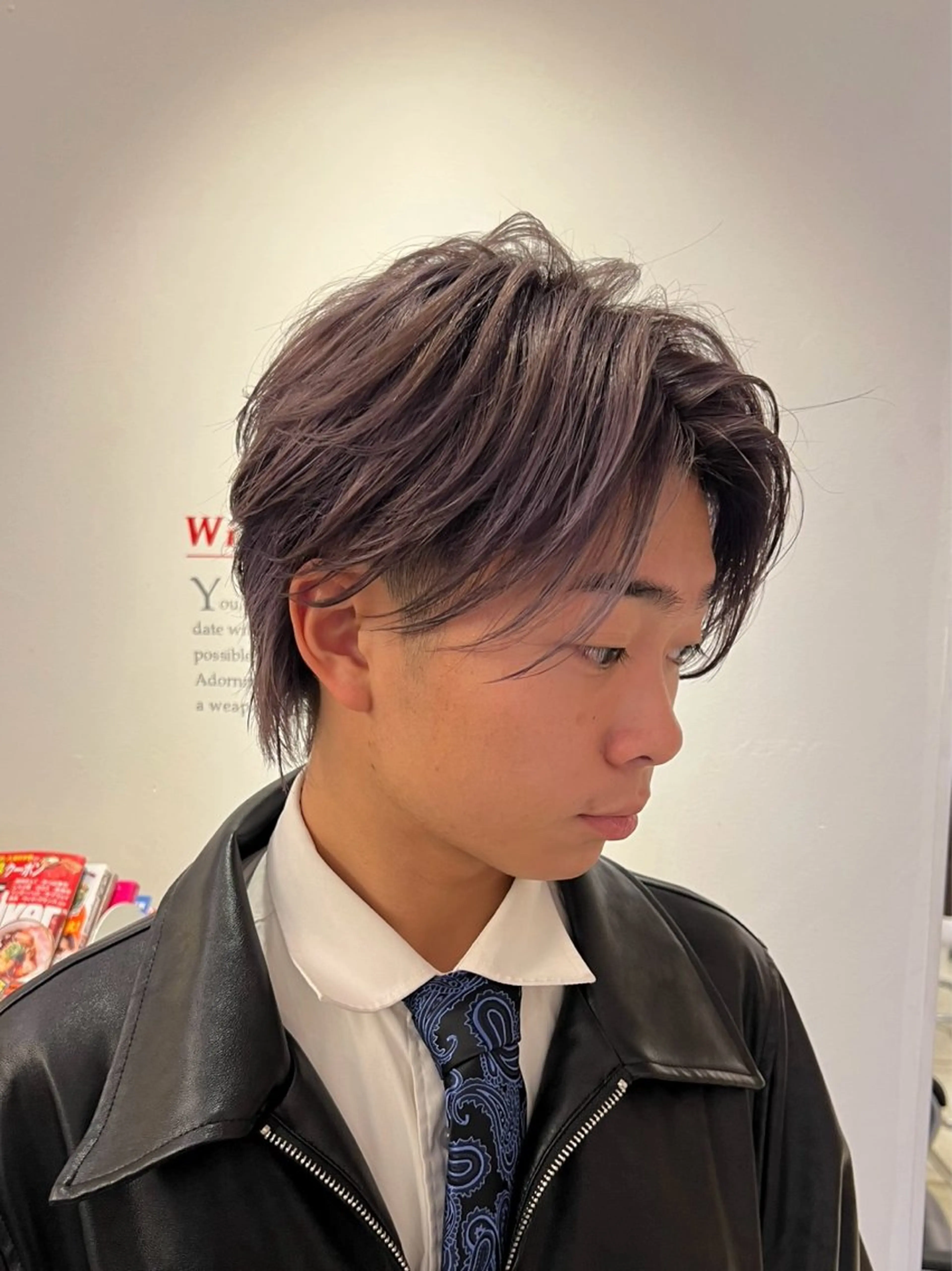 ミディアム パーマ メンズ ミディアムパーマ メンズパーマ ニュアンスパーマ カット パーマ メンズパーマ 特化/京橋/栗野のヘアスタイル