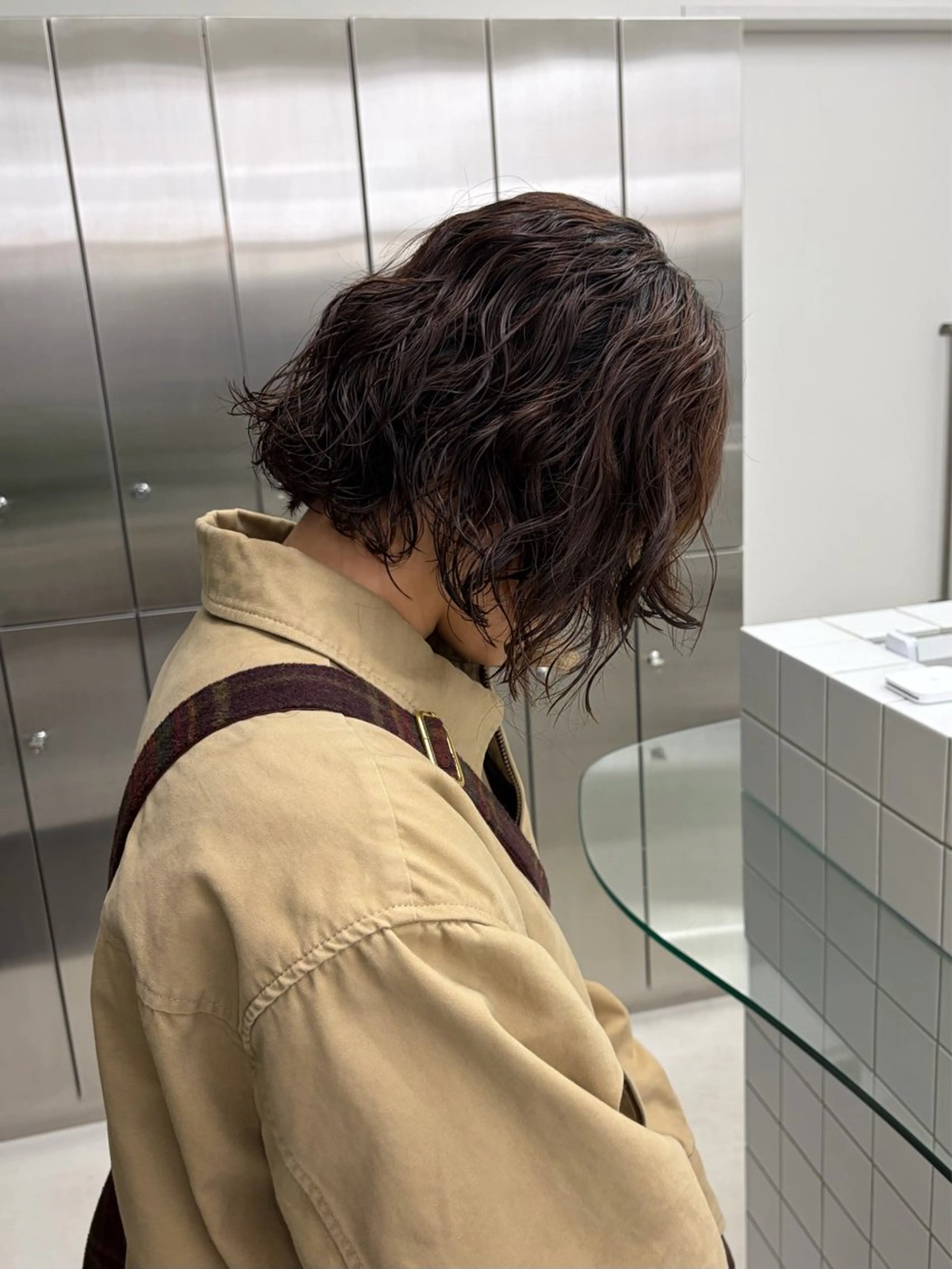 ショート パーマ パーマ ロングパーマ/ボブ/ 表参道/aoba🩵のヘアスタイル