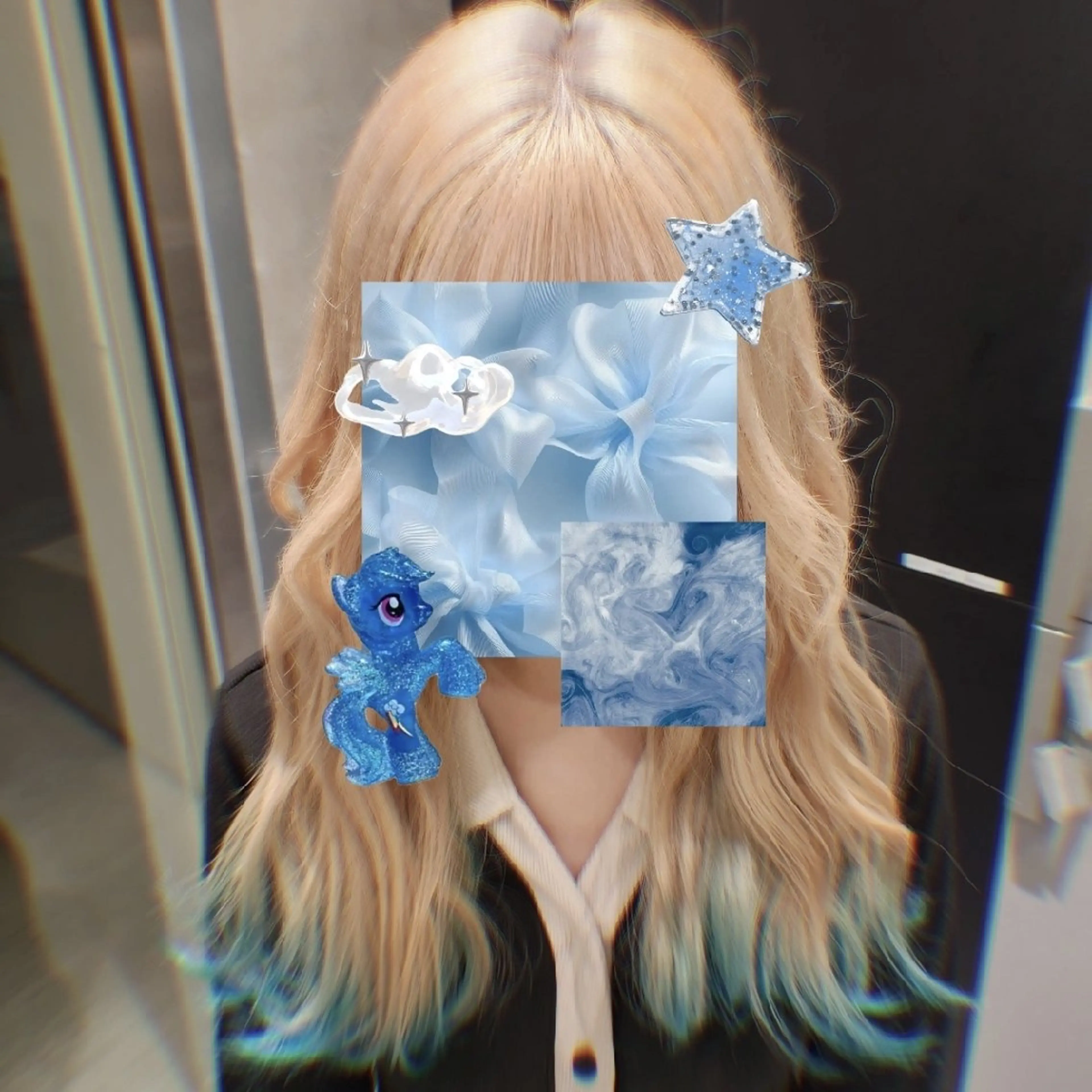 セミロング カラー ヘアカラー 𝔅𝔈ℭ𝔎/ 𝔪𝔦𝔶𝔲のヘアスタイル