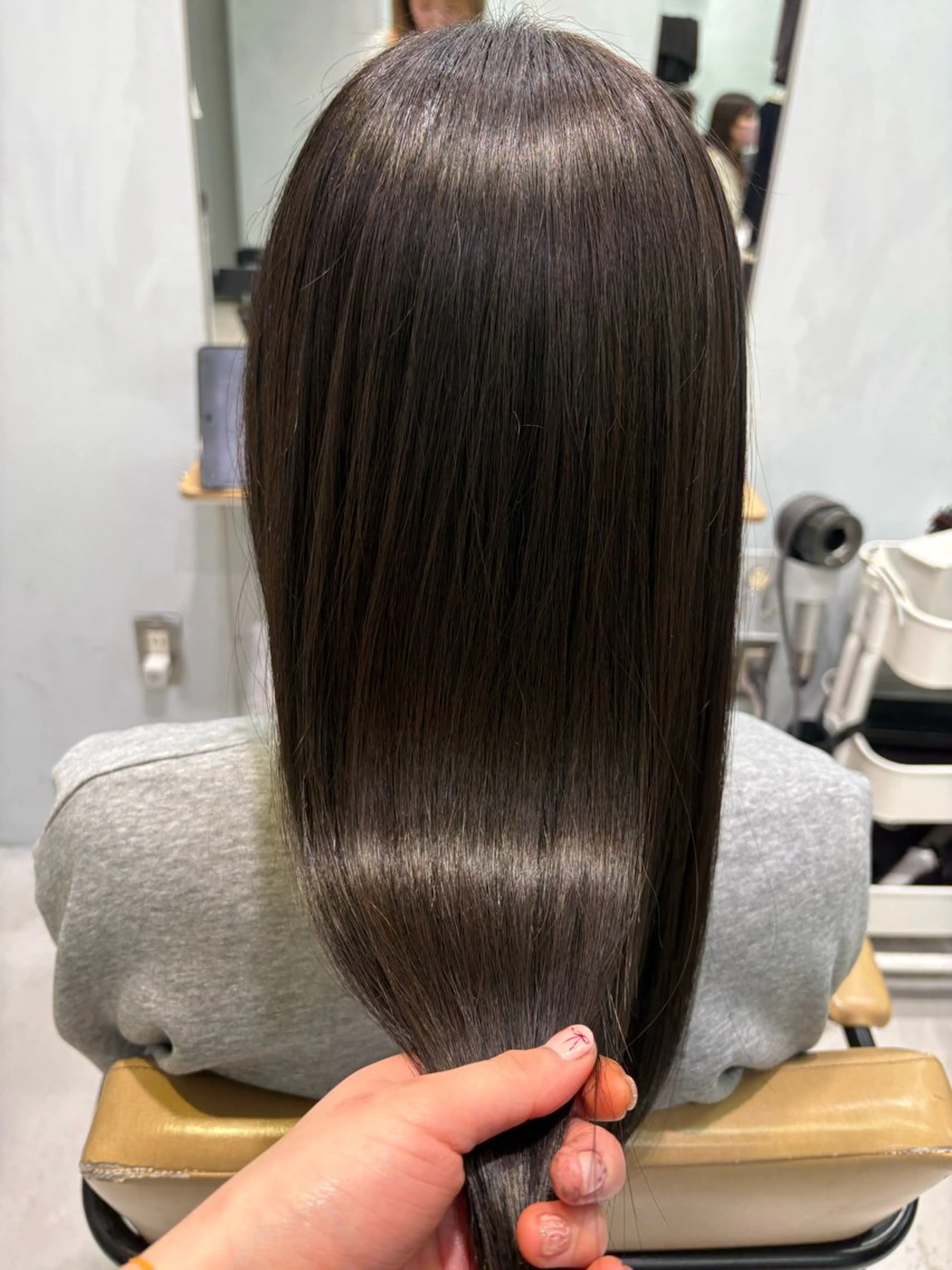 ミディアム 髪質改善 トリートメント 長谷川 ななこのヘアスタイル