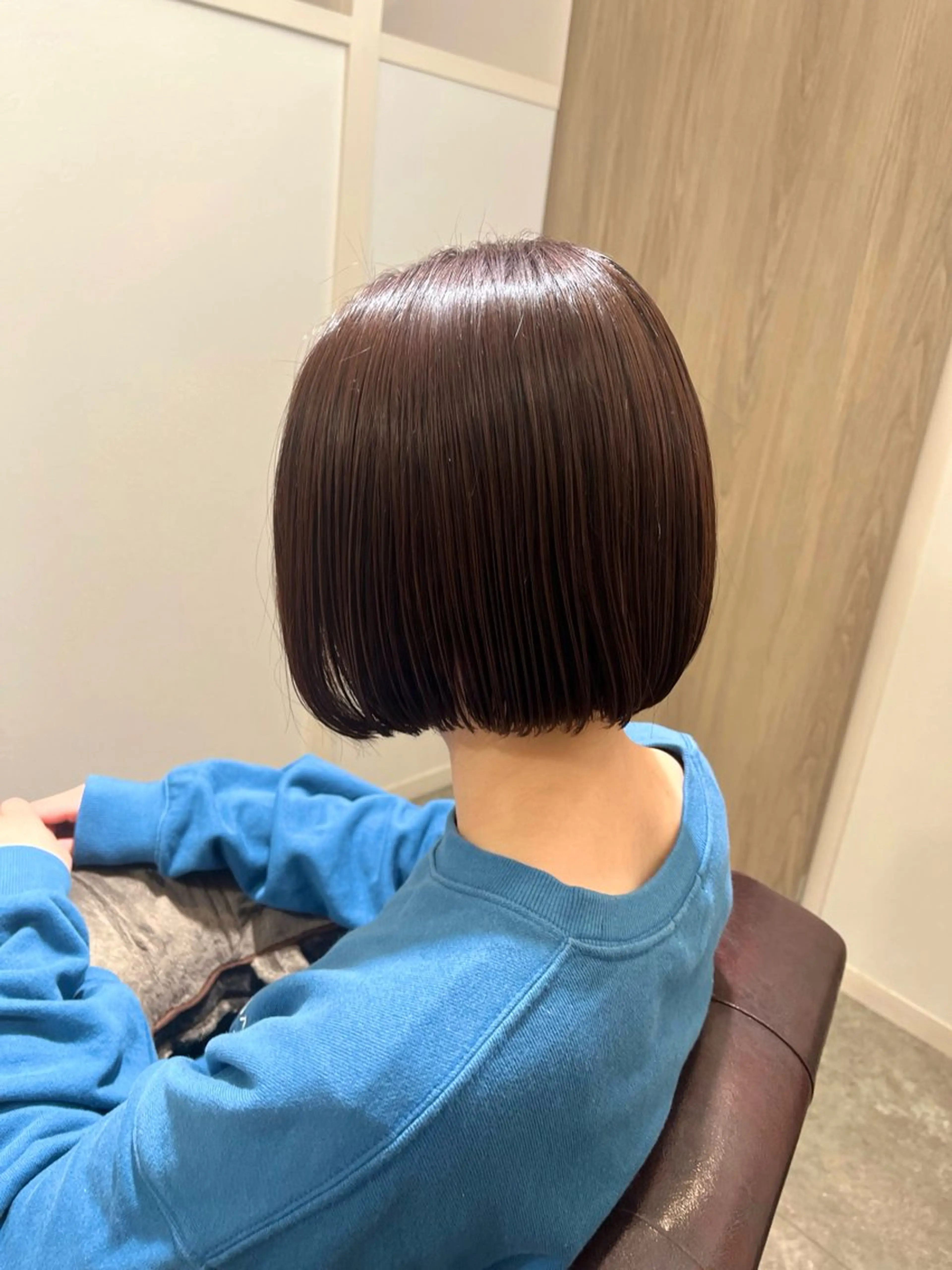 カラー ベージュカラー ピンクカラー ピンクベージュ ボブ 髪質改善 堀越 エリのヘアスタイル