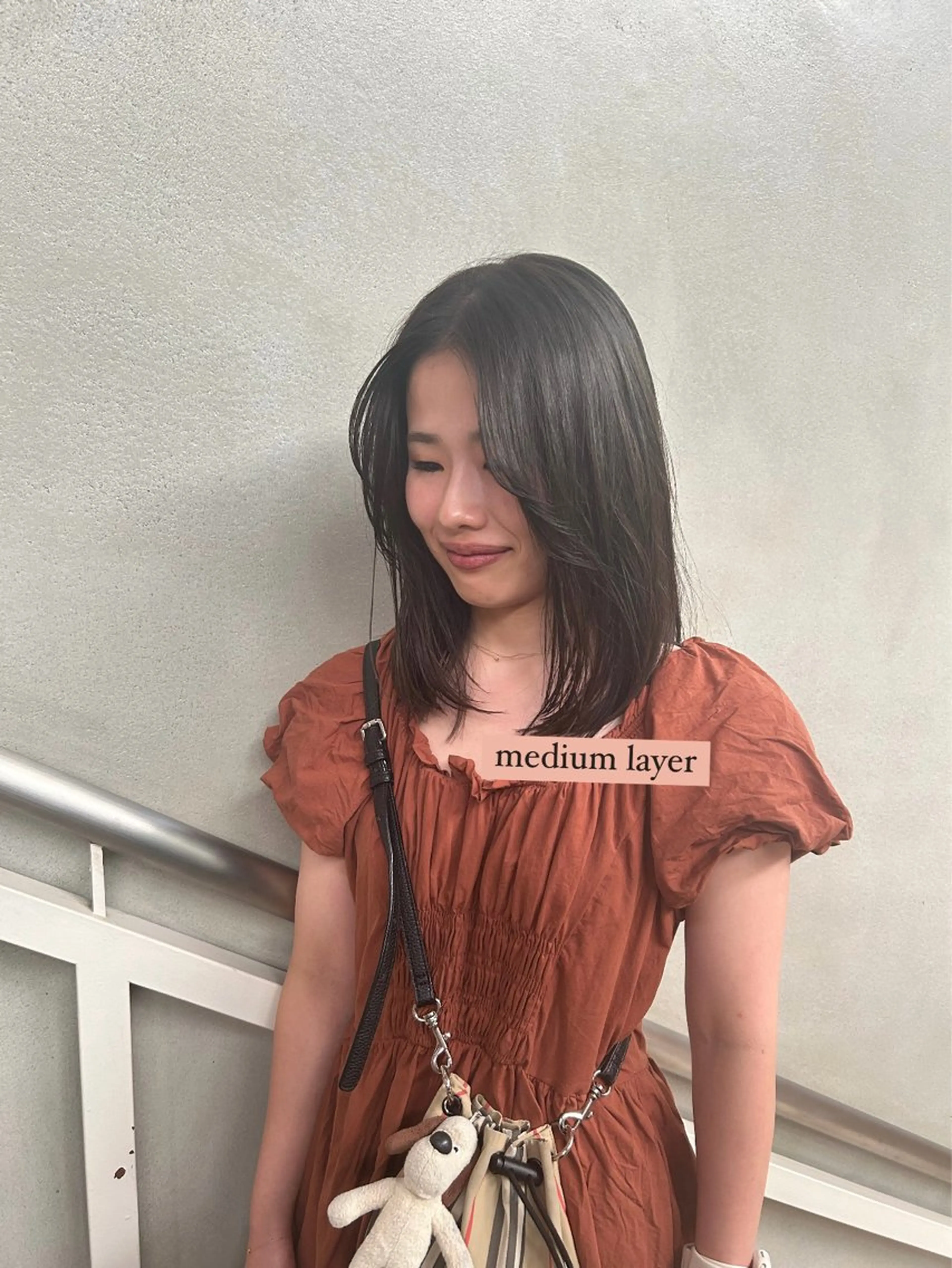 ミディアム カラー 透明感カラー/西梅田 / nagisa🦋のヘアスタイル