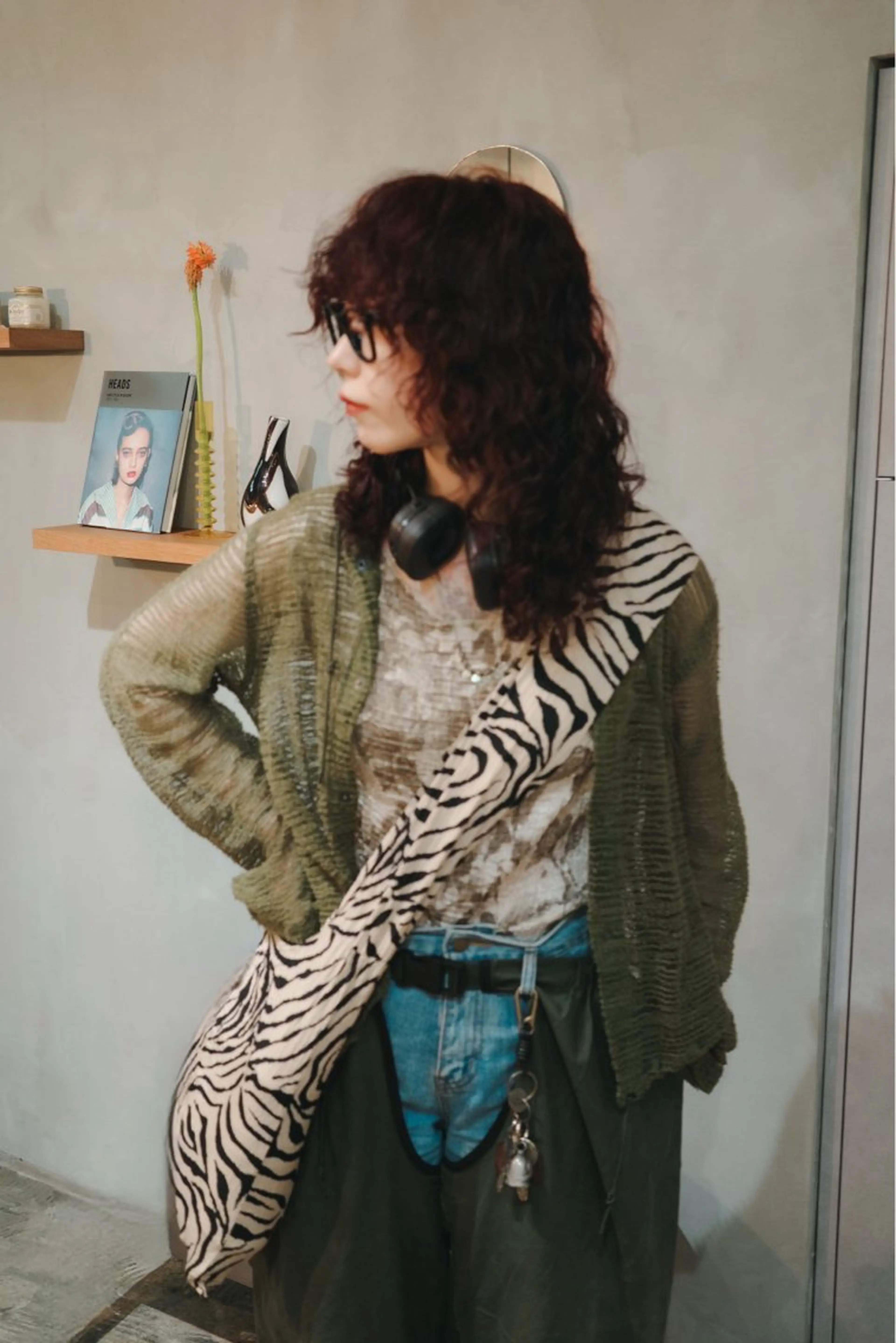 セミロング セミロングパーマ カット パーマ 小野 龍樹のヘアスタイル