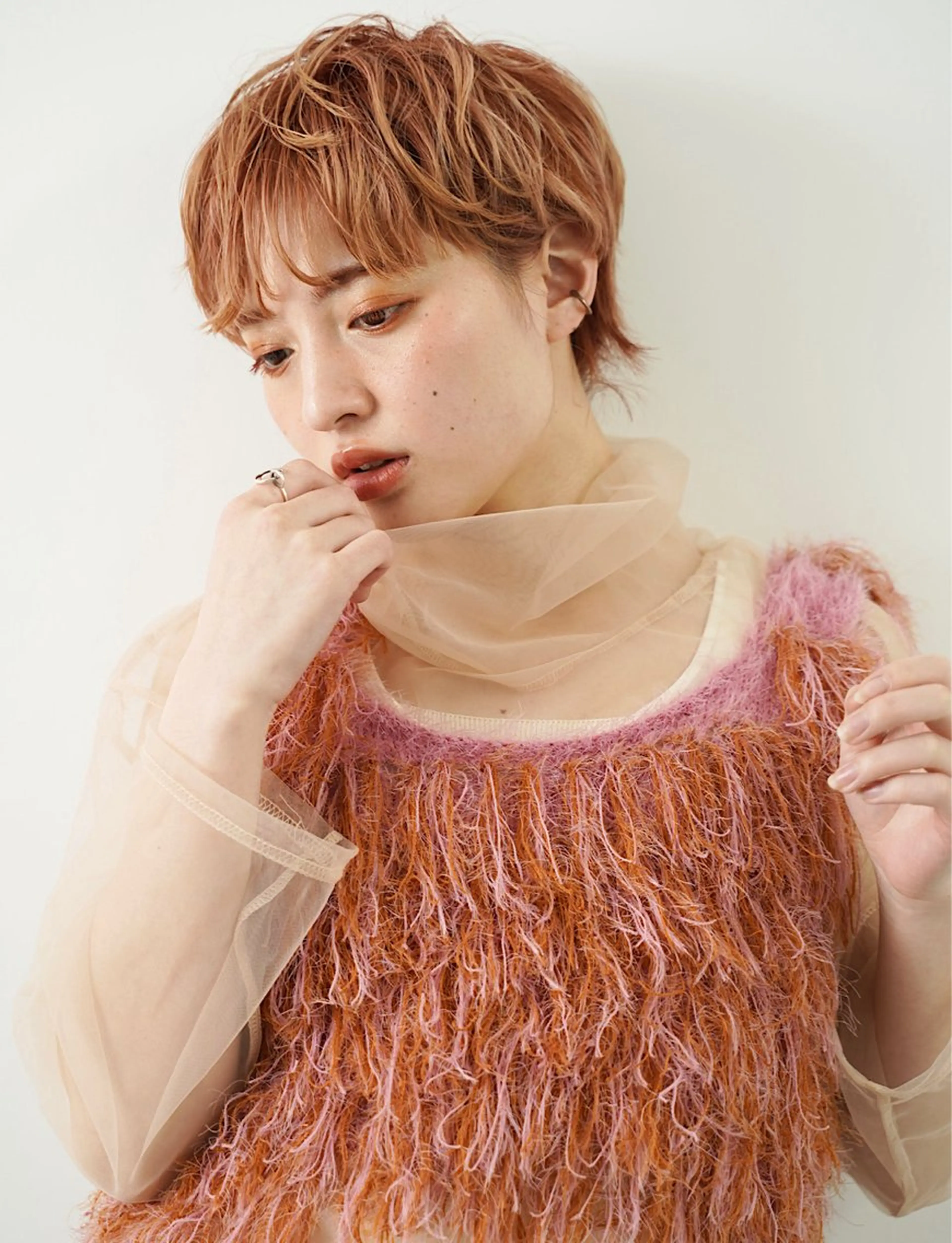 ショート カット ヘアカラー hoNua. 栄/透明感カラーのヘアスタイル