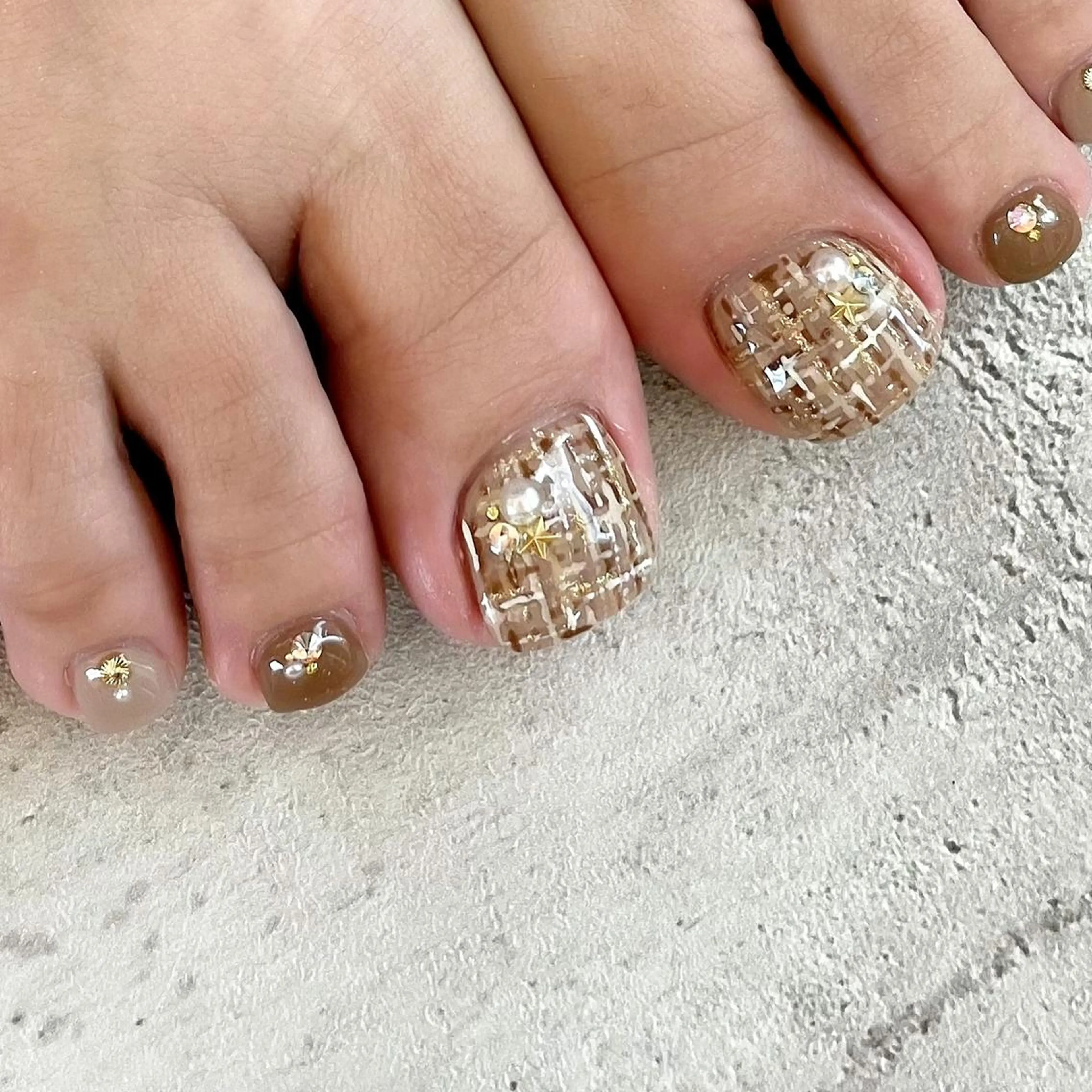 ネイル フットネイル ジェルネイル 東 千夏のネイルデザイン