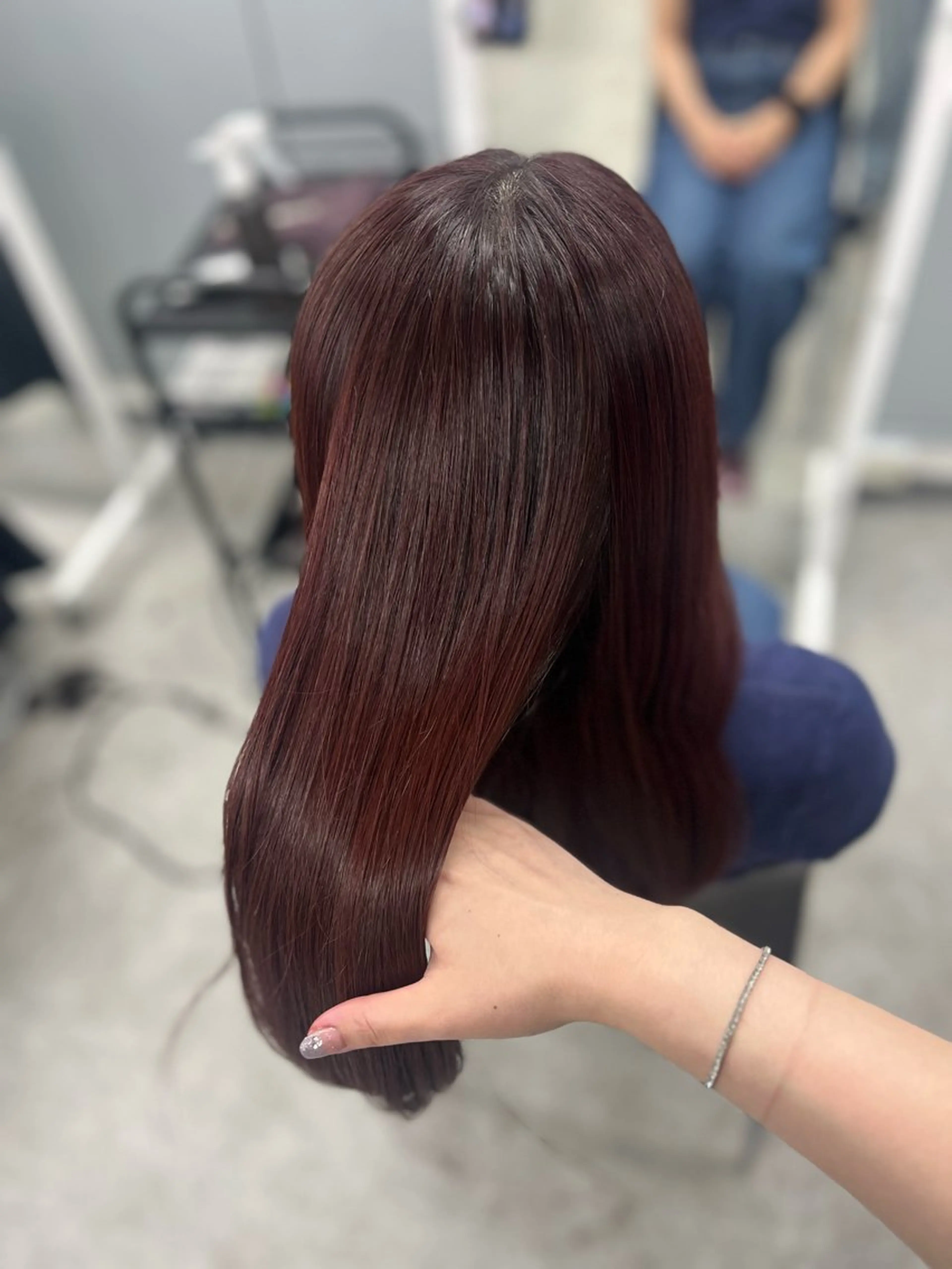 ロング カラー ヘアアレンジ 韓国メンズヘア 🪽maika🪽のヘアスタイル