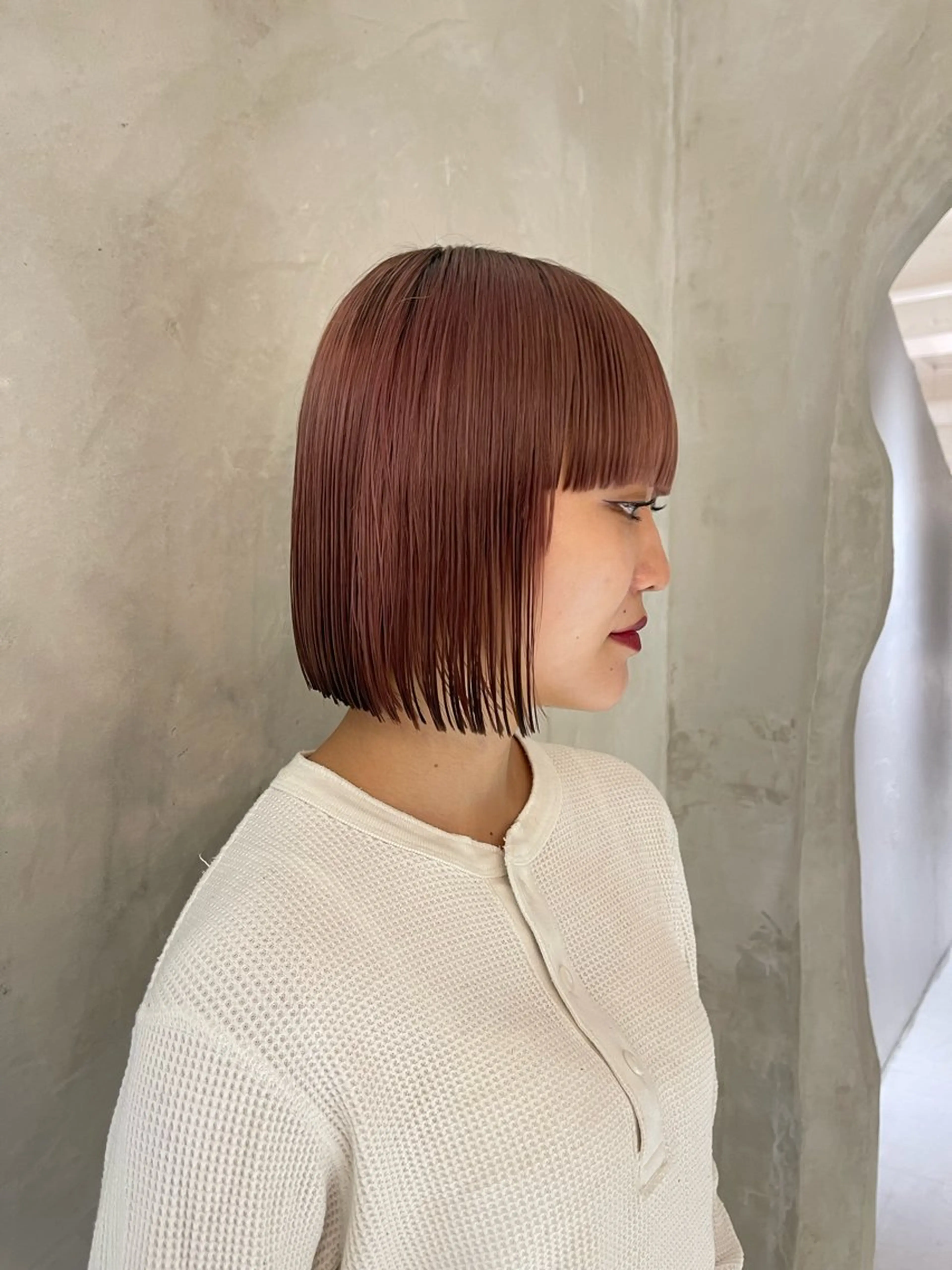 カラー ヘアカラー トリートメント ウルフ/マッシュ/ センターパート/奈菜のヘアスタイル