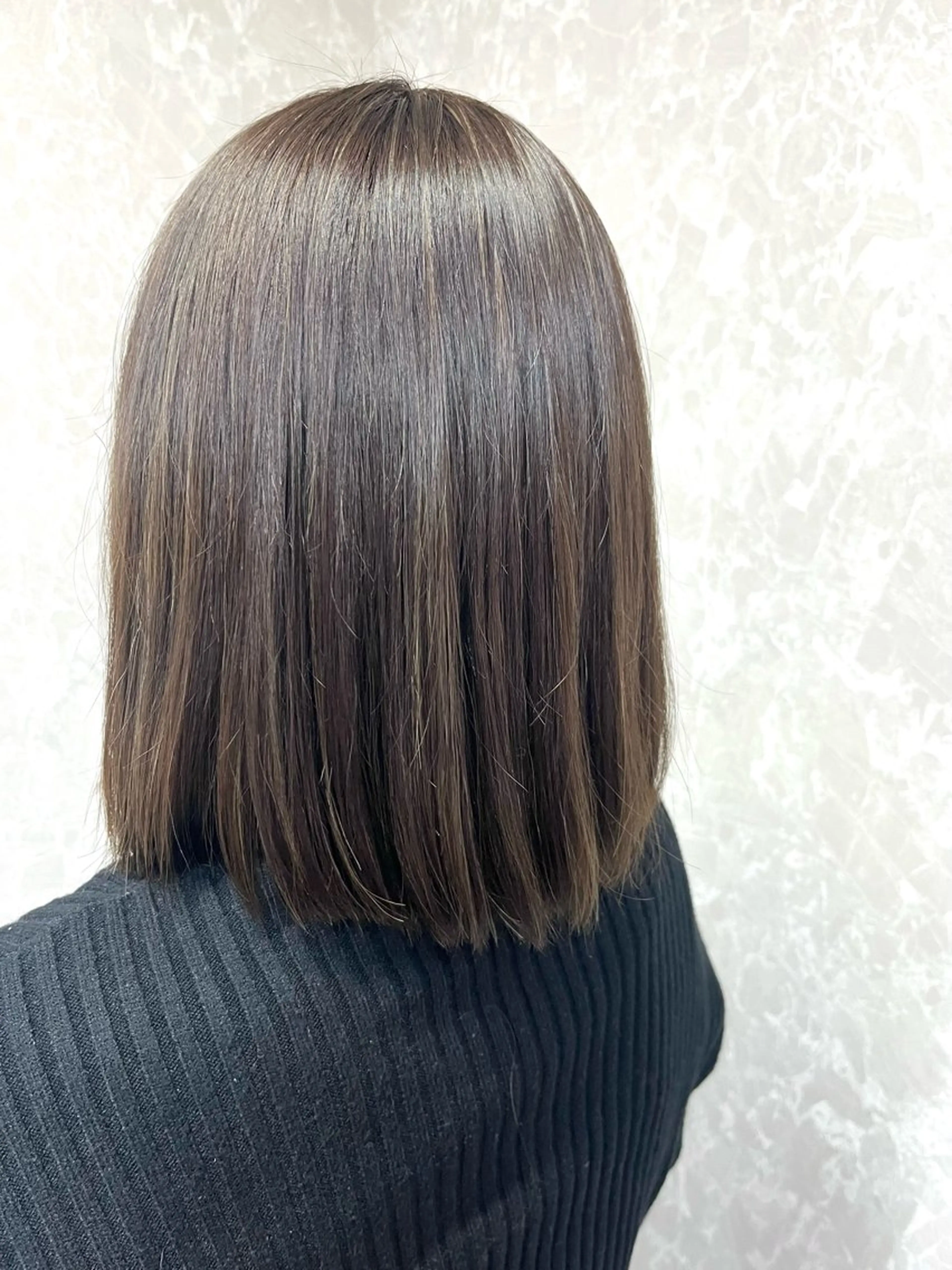 ミディアム カラー ヘアカラー 池田 真衣のヘアスタイル