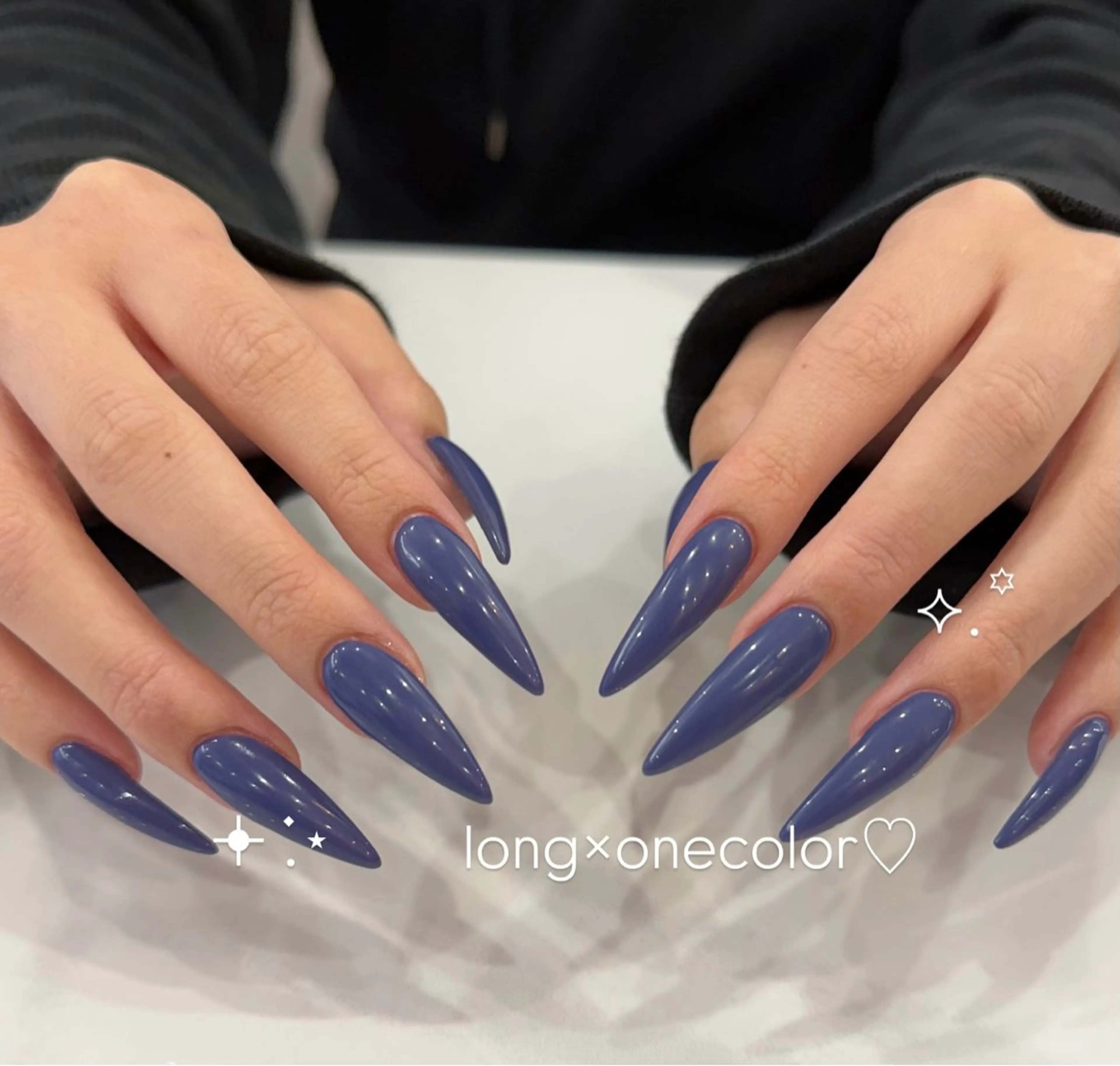 💗🫧チップ長さだしワンカラー🫧💗の写真