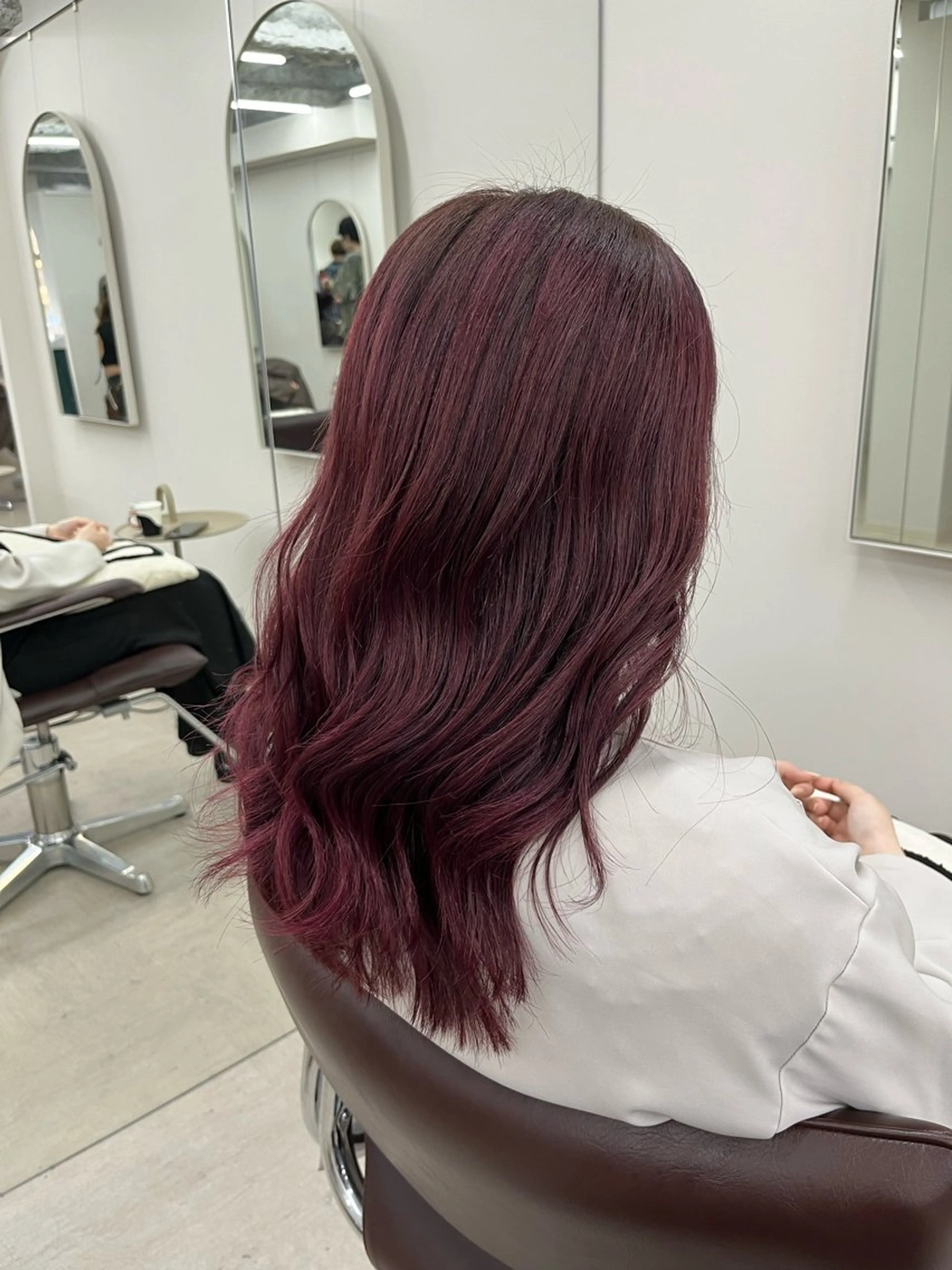 ミディアム カラー ブリーチ ピンクカラー ヘアカラー 🦋レイヤー職人 猪瀬玲奈🦋のヘアスタイル