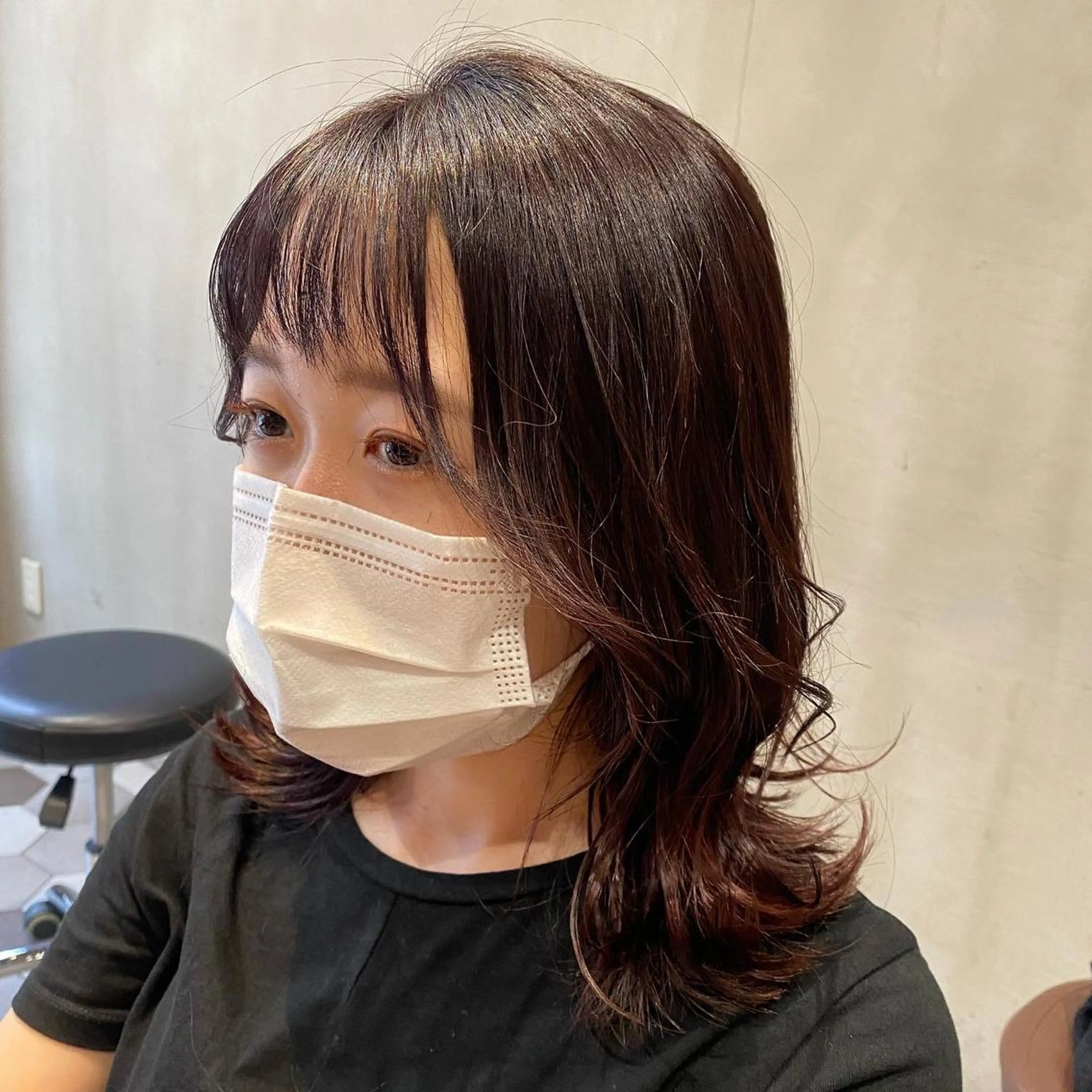 カラー 髪質改善韓国レイヤー SHIORI🦋のヘアスタイル