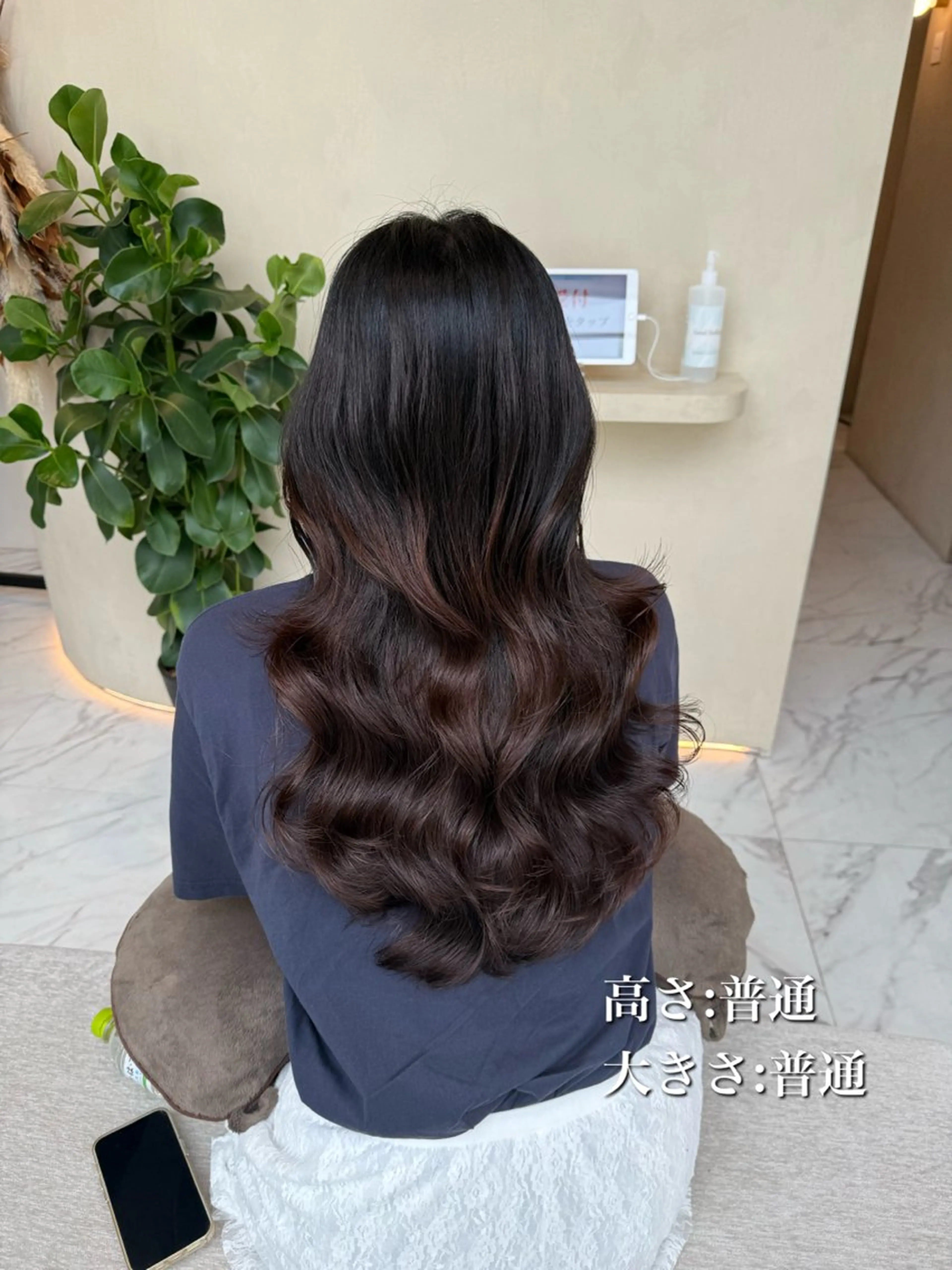 ロング パーマ 清水 倫のヘアスタイル