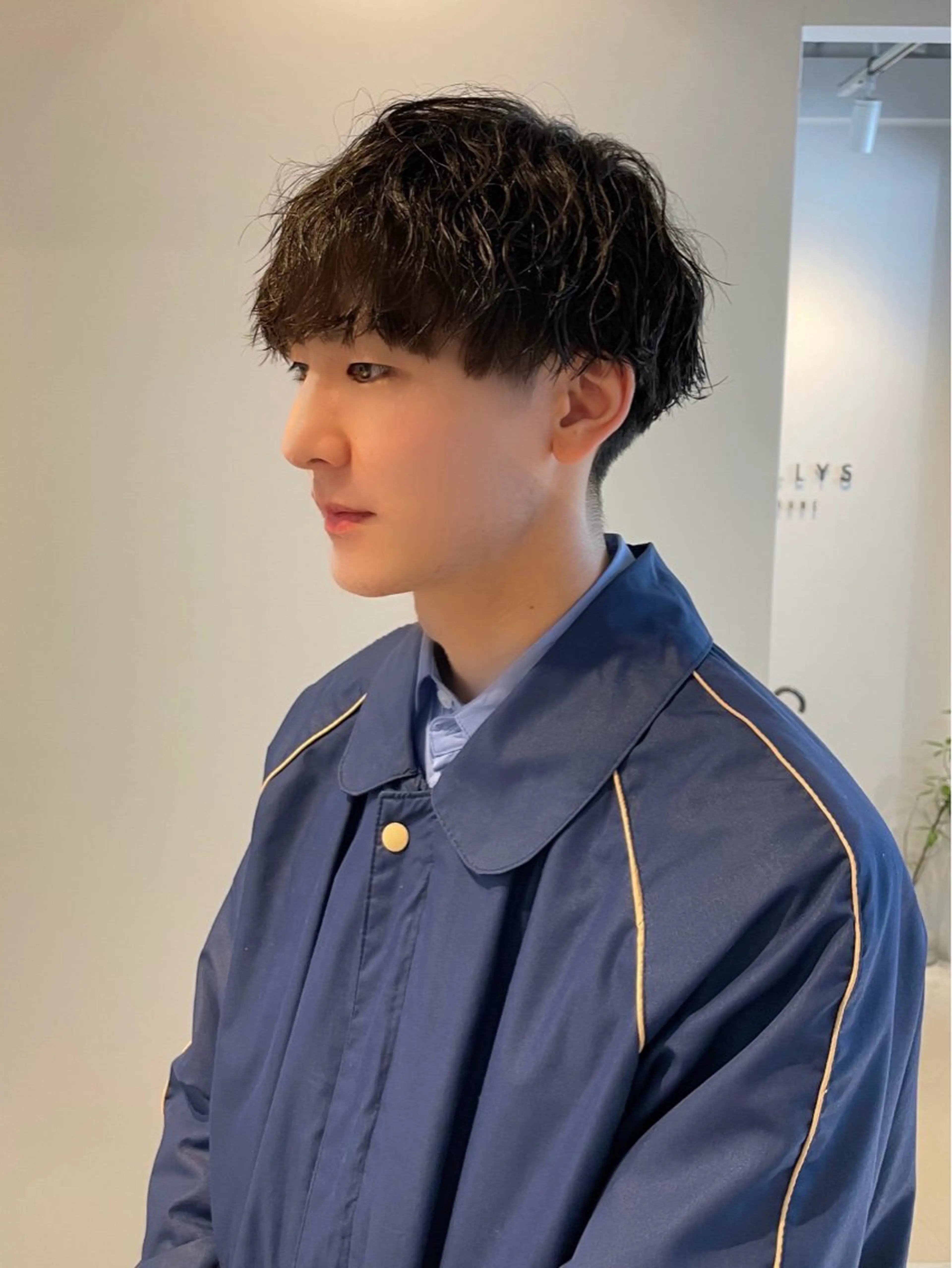 パーマ メンズ マッシュ カット パーマ MEN'S HAIR SENSE 神南 【メンズヘア センス 】所属・メンズ特化⚜️ 藤原あずさのヘアスタイル