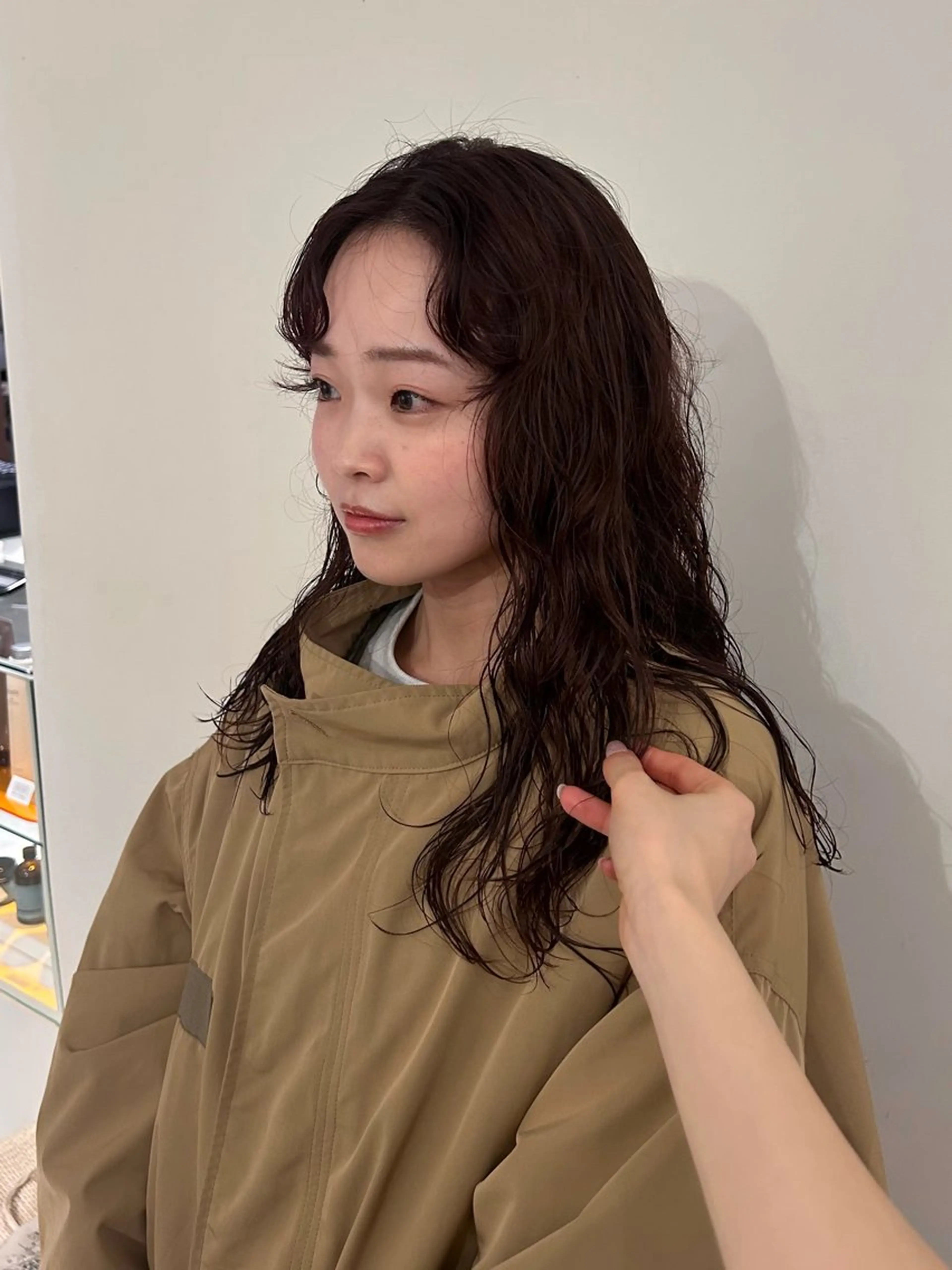 ロング カラー カシス 透明感カラー yuzu / bob shortのヘアスタイル