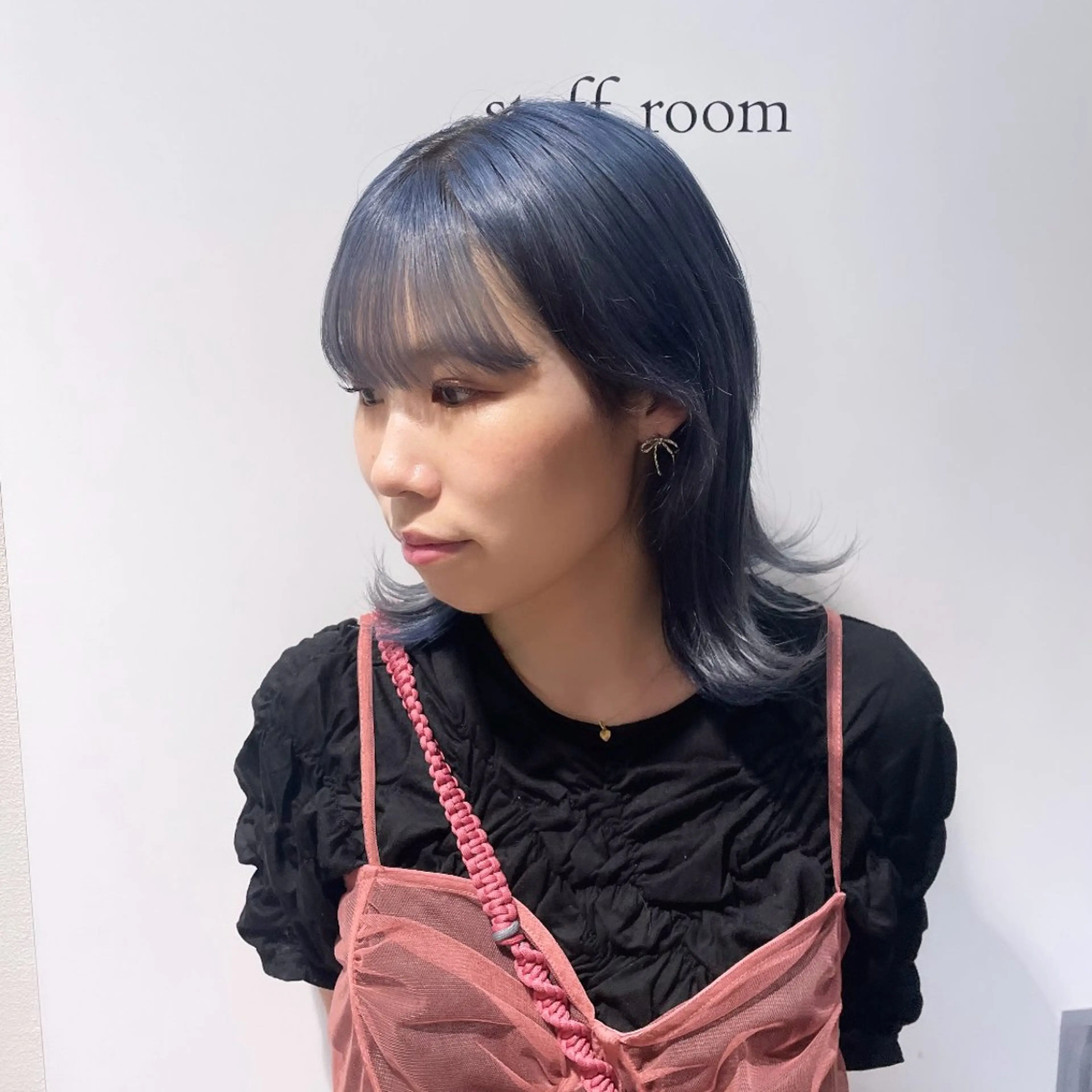 セミロング カラー なつき/ 艶カラー/縮毛矯正のヘアスタイル