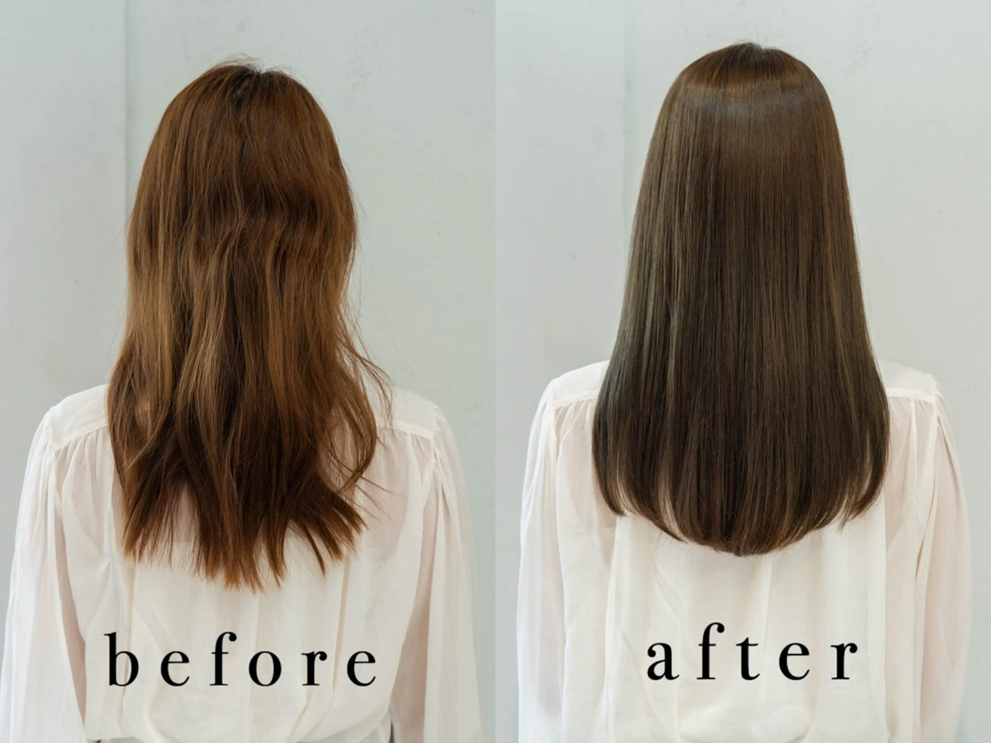 ロング 髪質改善 SNSモデルのヘアスタイル