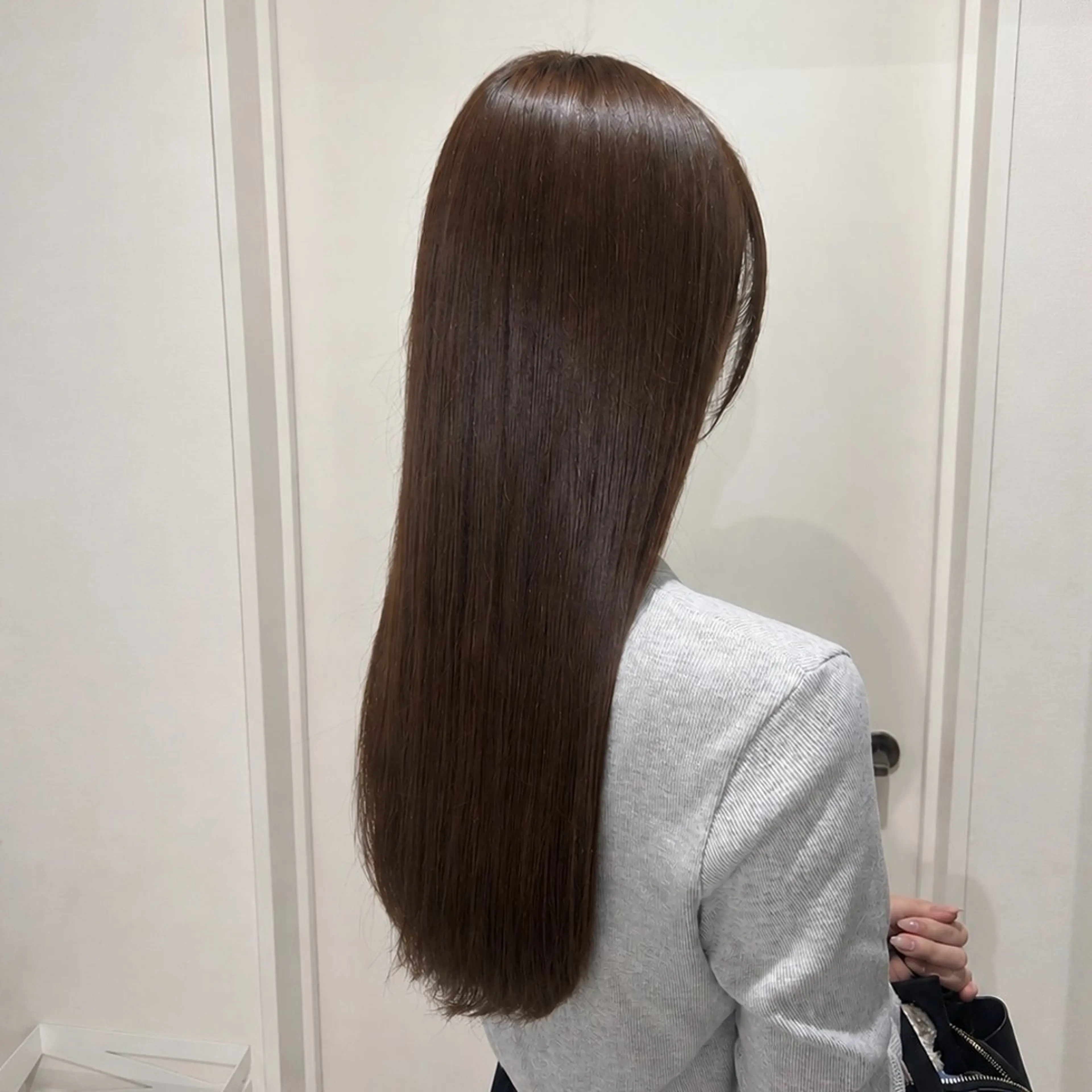 ロング カット ヘアカラー トリートメント 🕊️ナチュラル盛れ 韓国風艶髪/マホ🫧のヘアスタイル