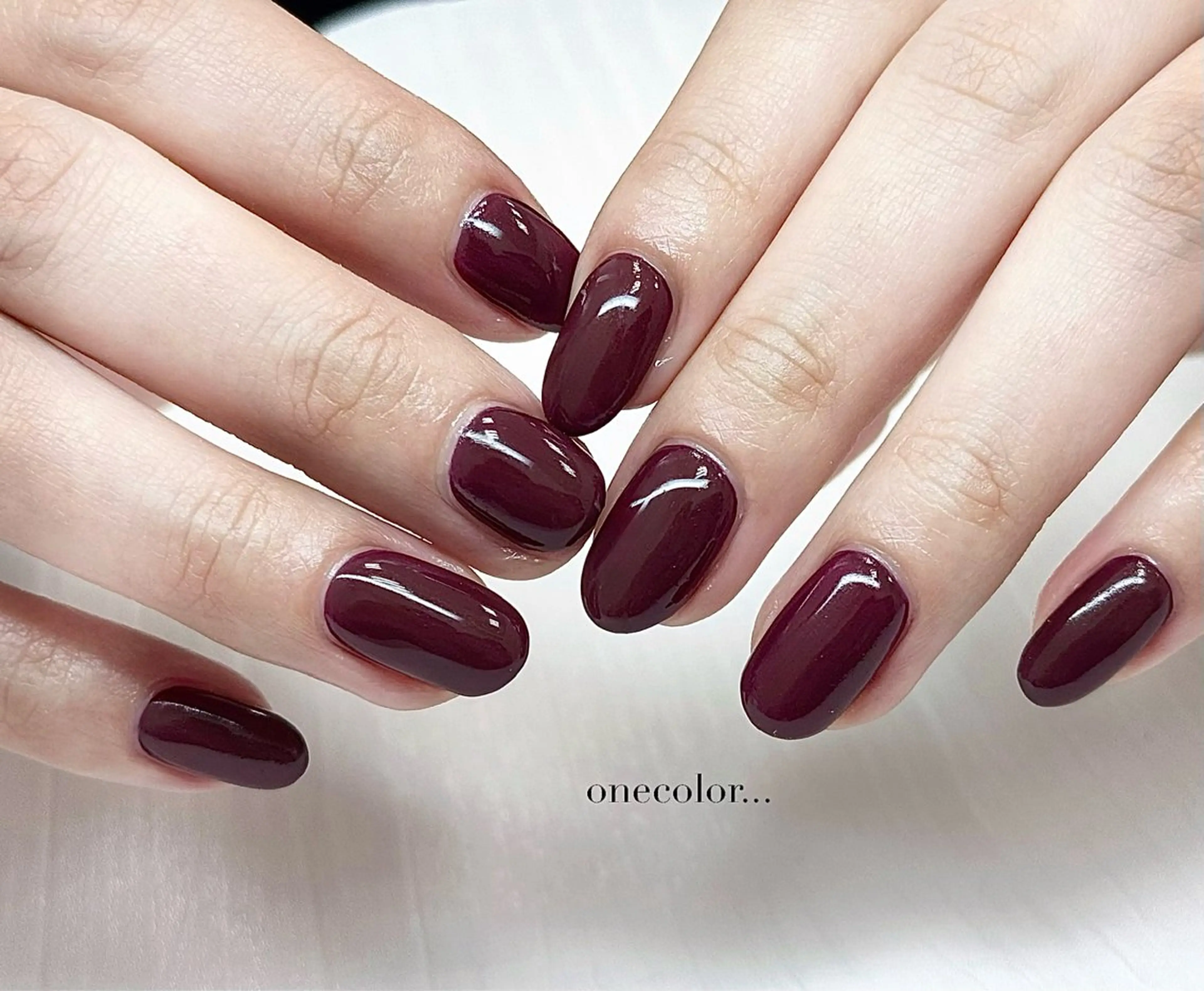 ネイル ワンカラーネイル シンプルネイル ハンドネイル Purasia高橋✧ マグ/ワンホン/地雷のネイルデザイン