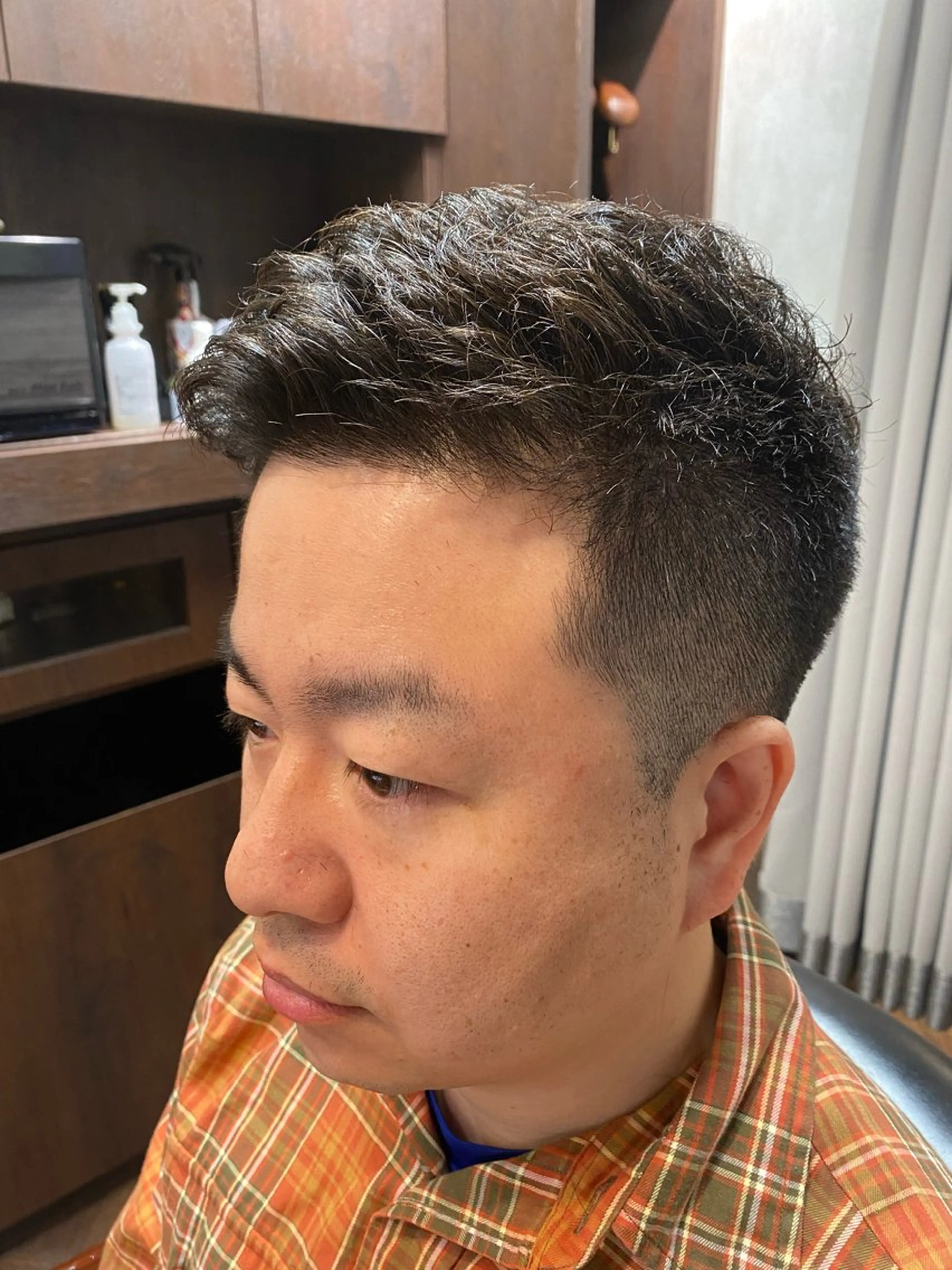 ショート パーマ LAVIE NEW STANDARD BARBER HANARE 新宿店所属・TANAHASHI ／モデル募集🆘のヘアスタイル